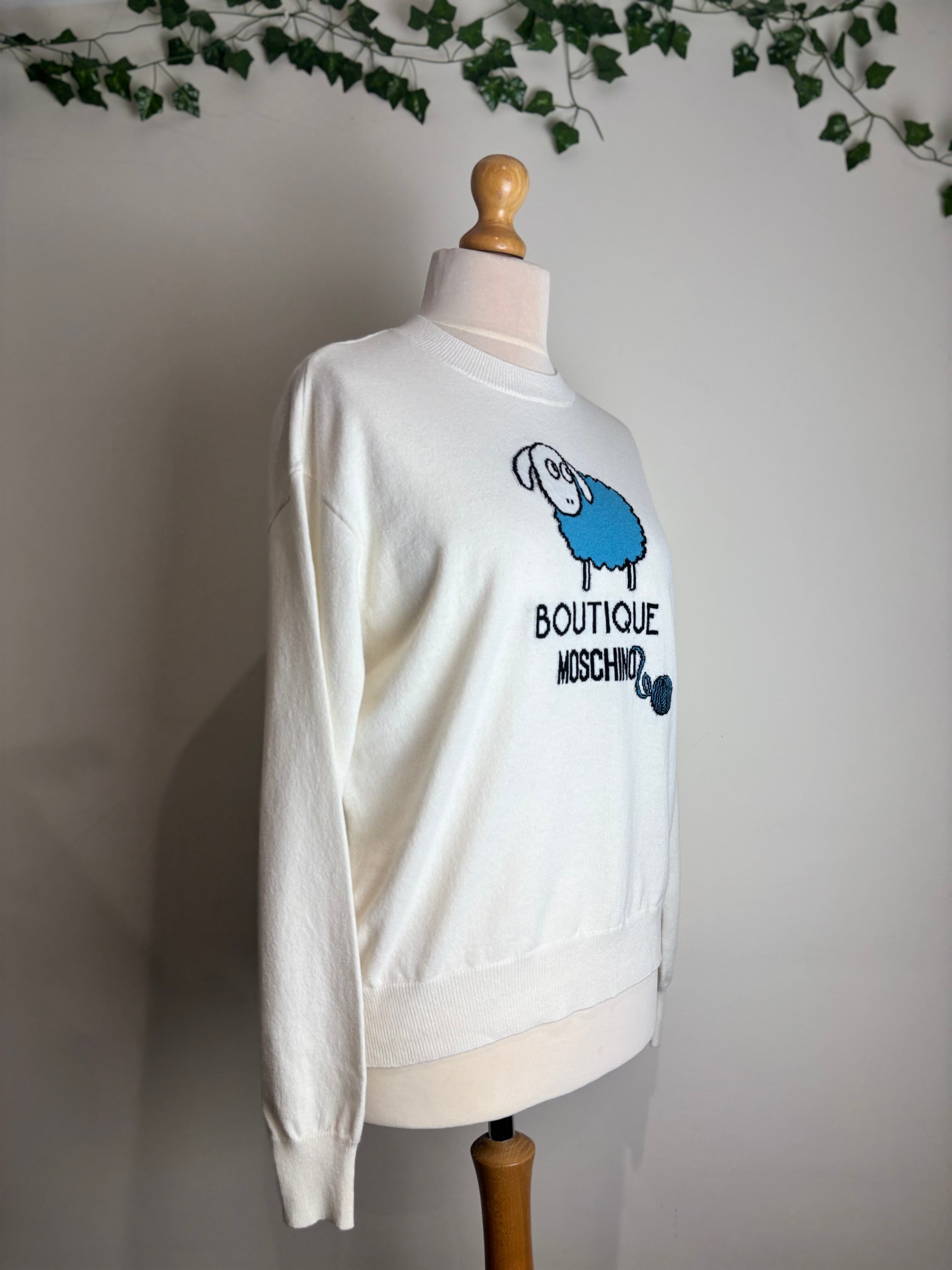 Boutique Moschino Sheep Intarsia-Knitted Jumper