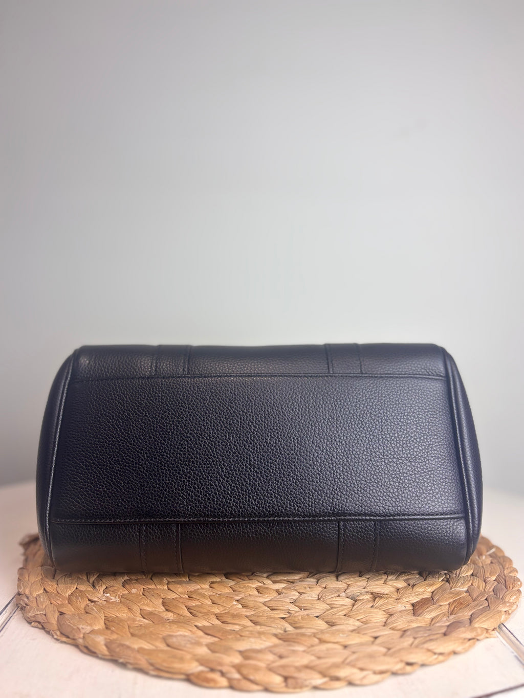 Mulberry Bayswater Satchel in Black Grained Leather
