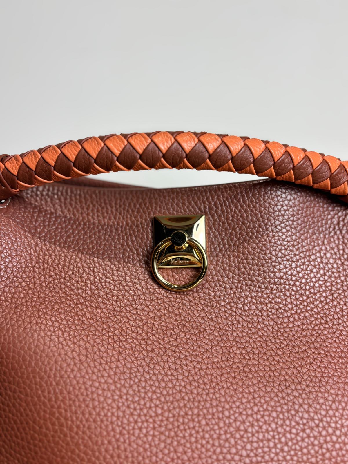 Mulberry Oak Iris Hobo Handbag