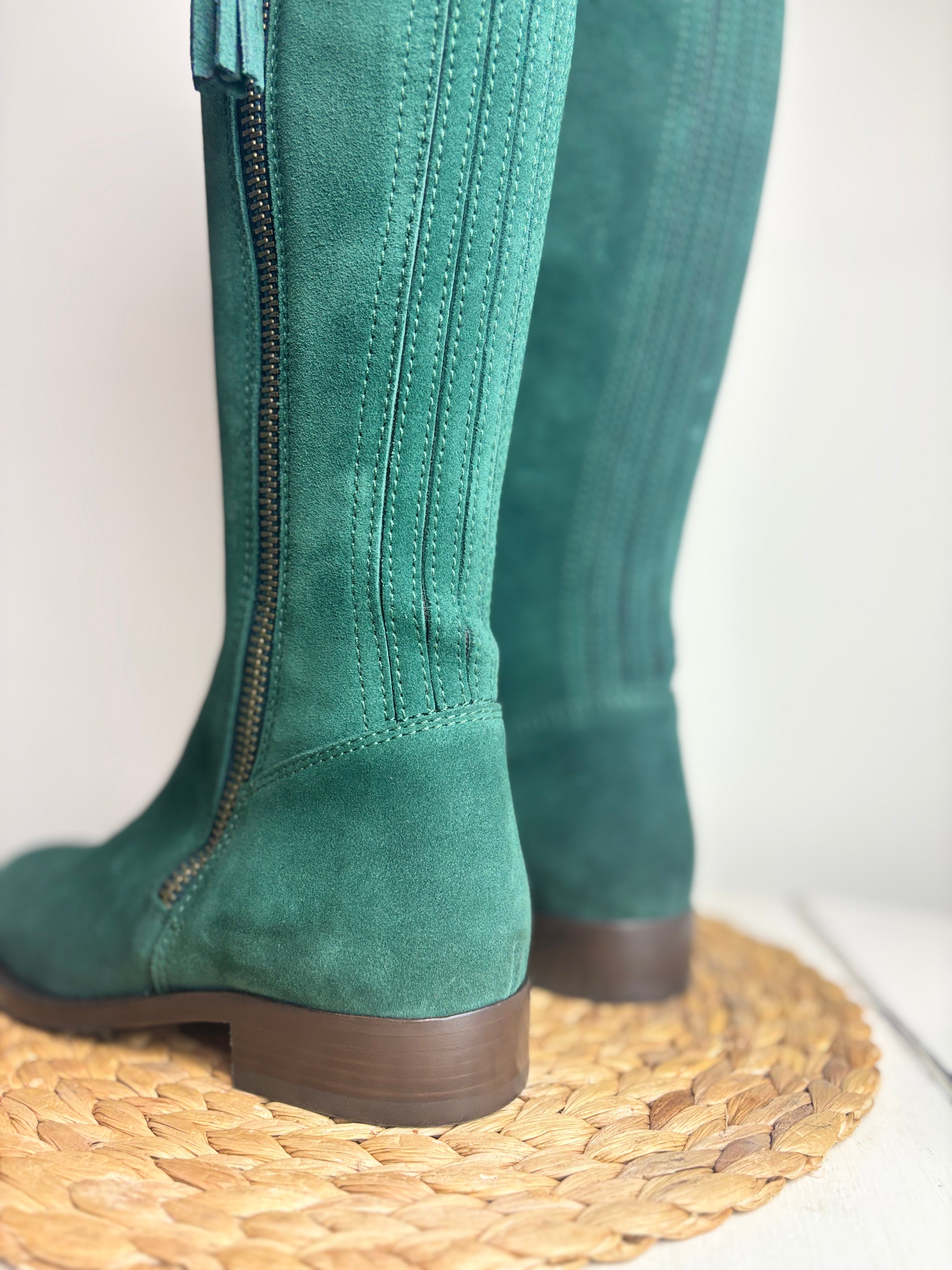 Fairfax & Favor Emerald Regina Suede Boots