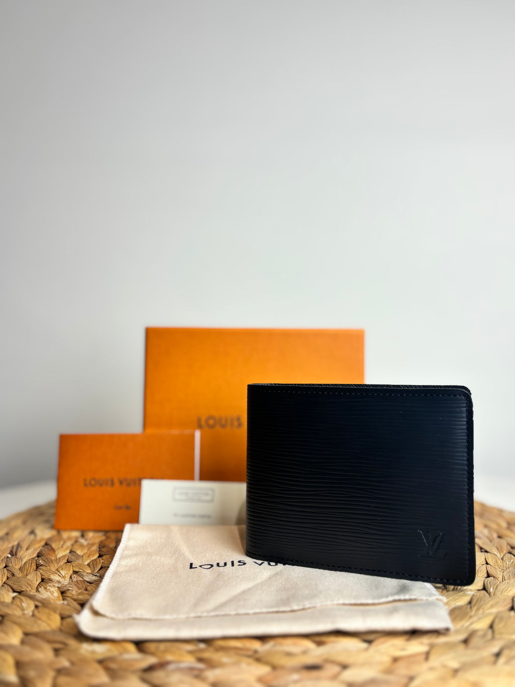 Louis Vuitton Multiple Wallet in Black Epi Leather