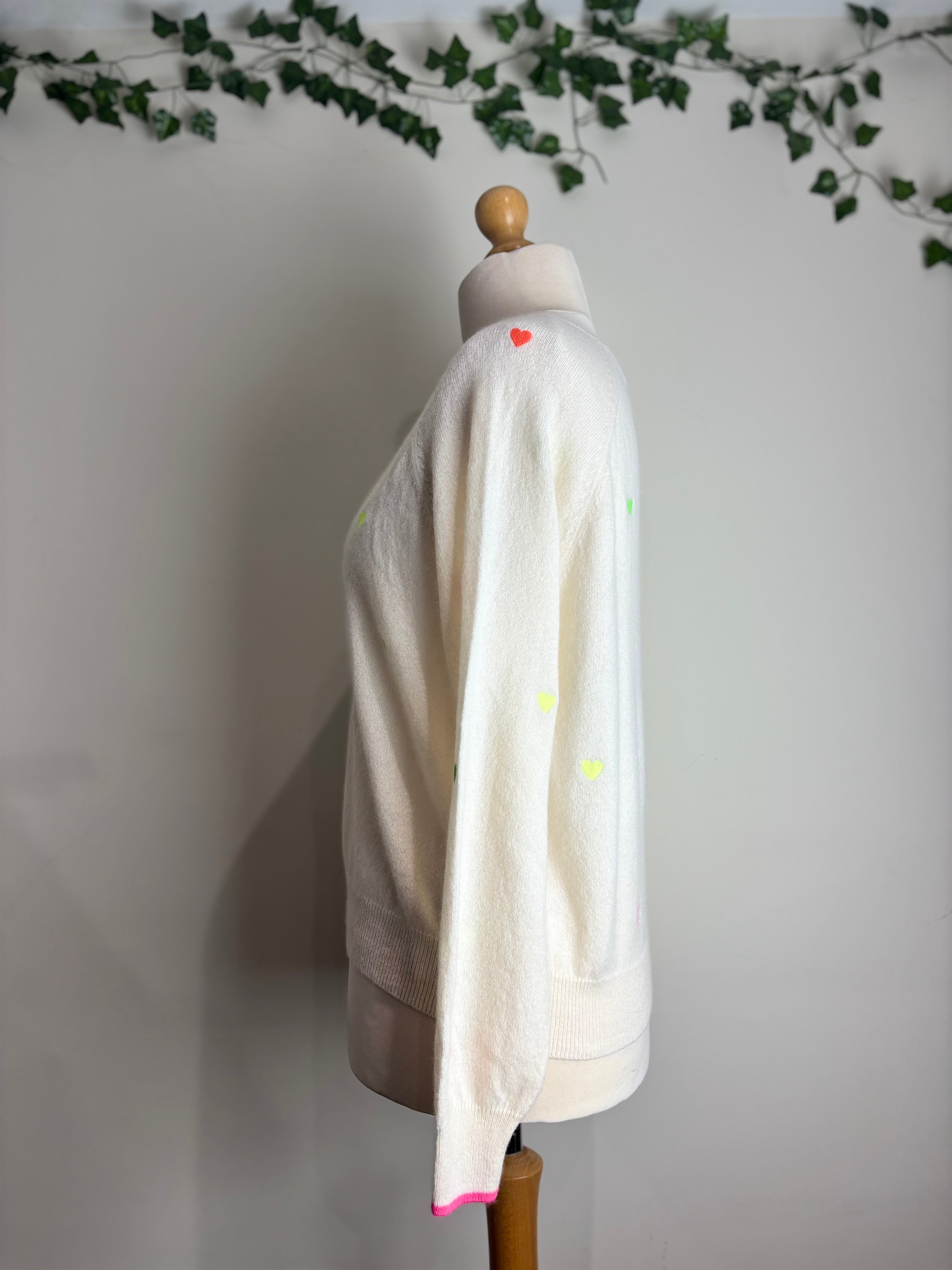 Brodie Cashmere Ivory Sweater