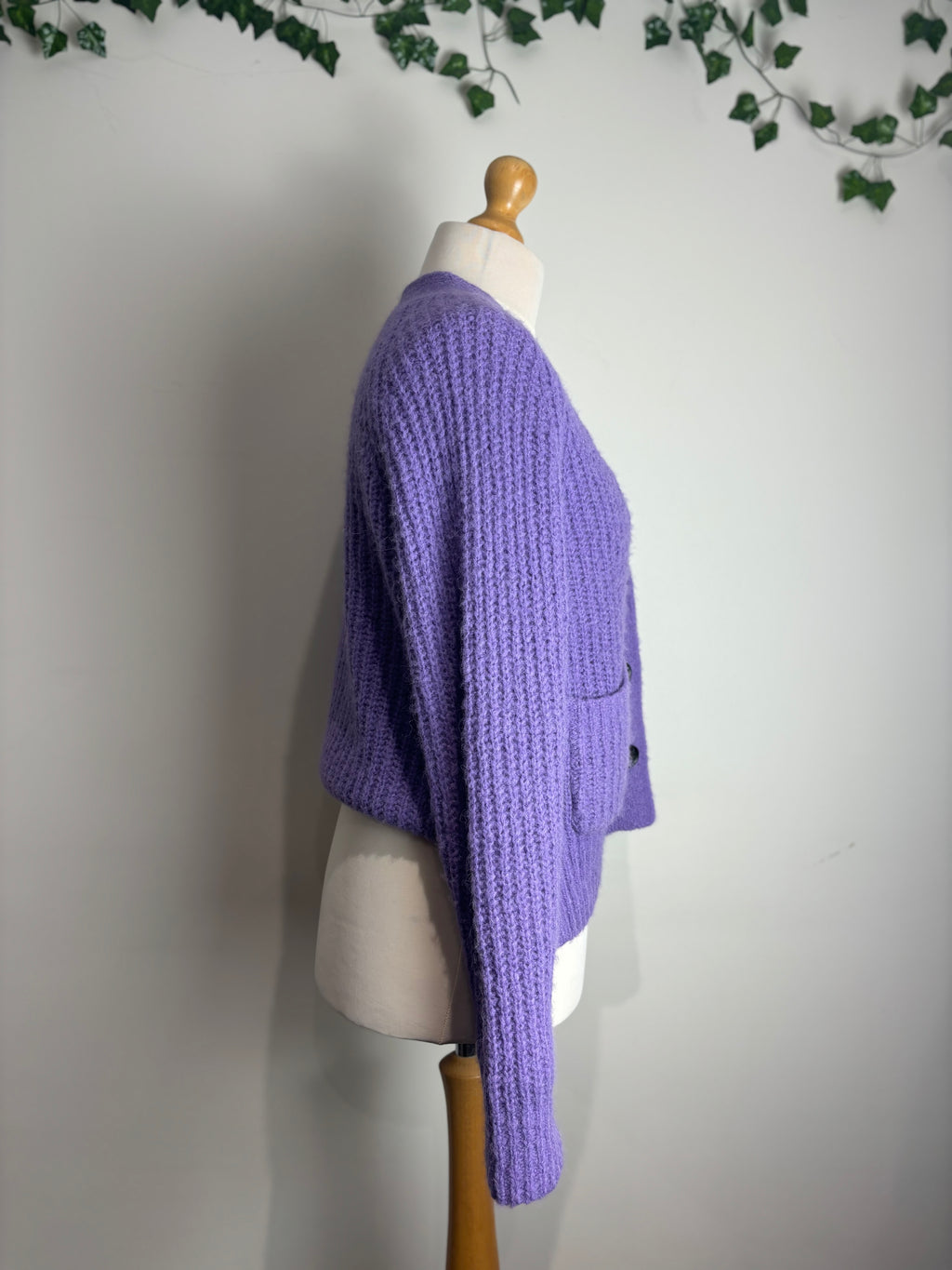 A.L.C Cleveland Purple Cardigan