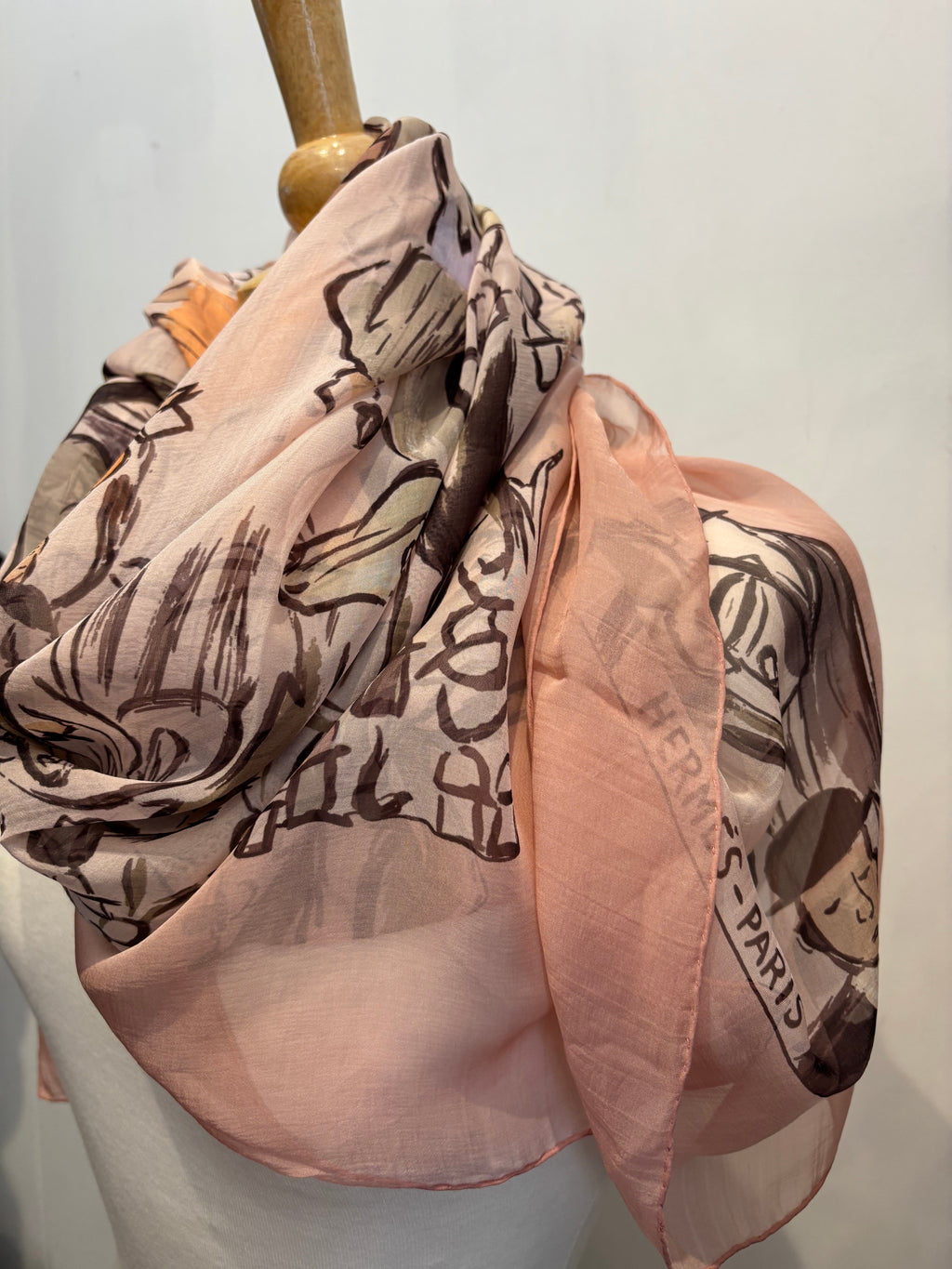 Hermes Large Silk Square Scarf