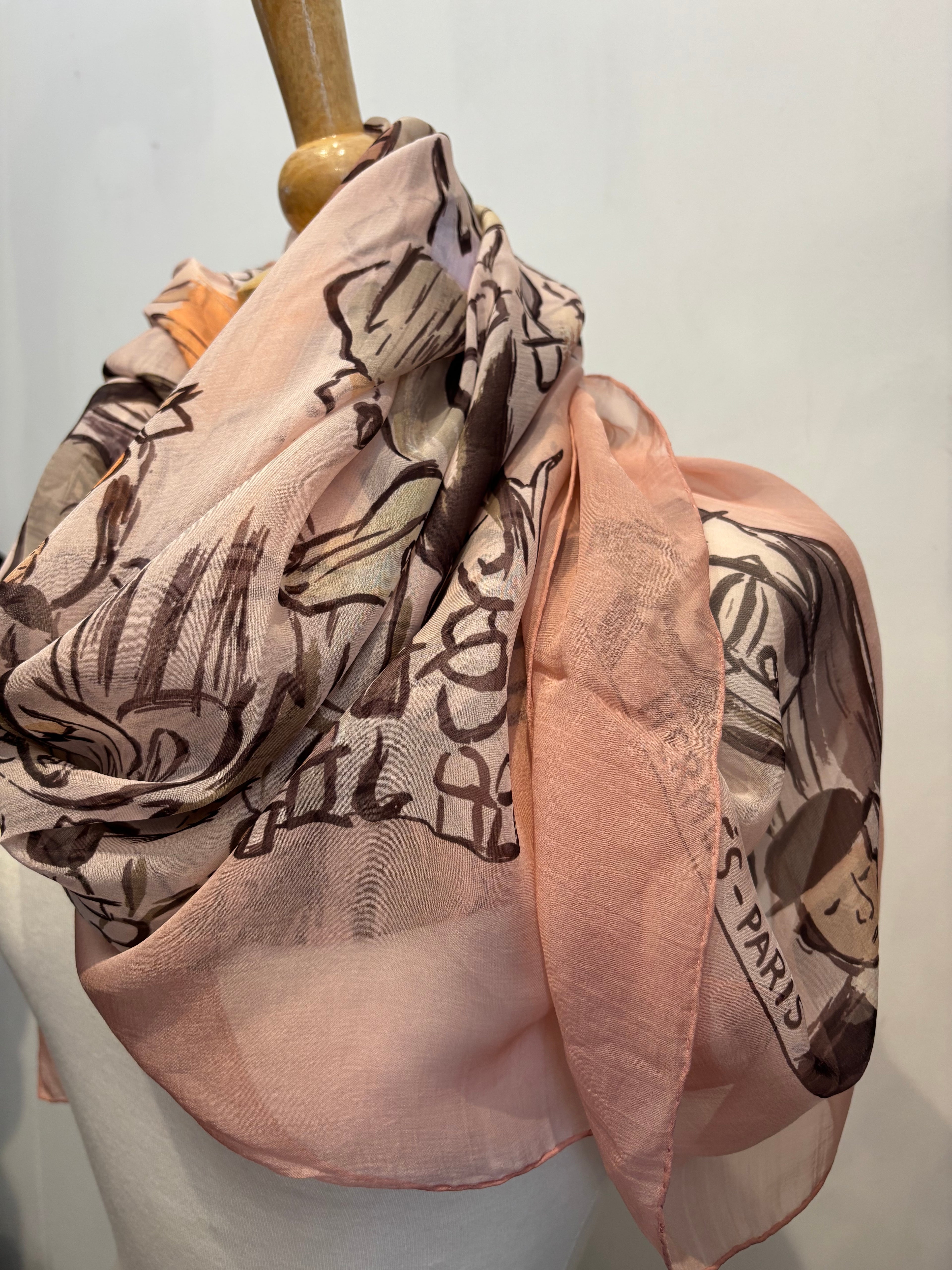 Hermes Large Silk Square Scarf