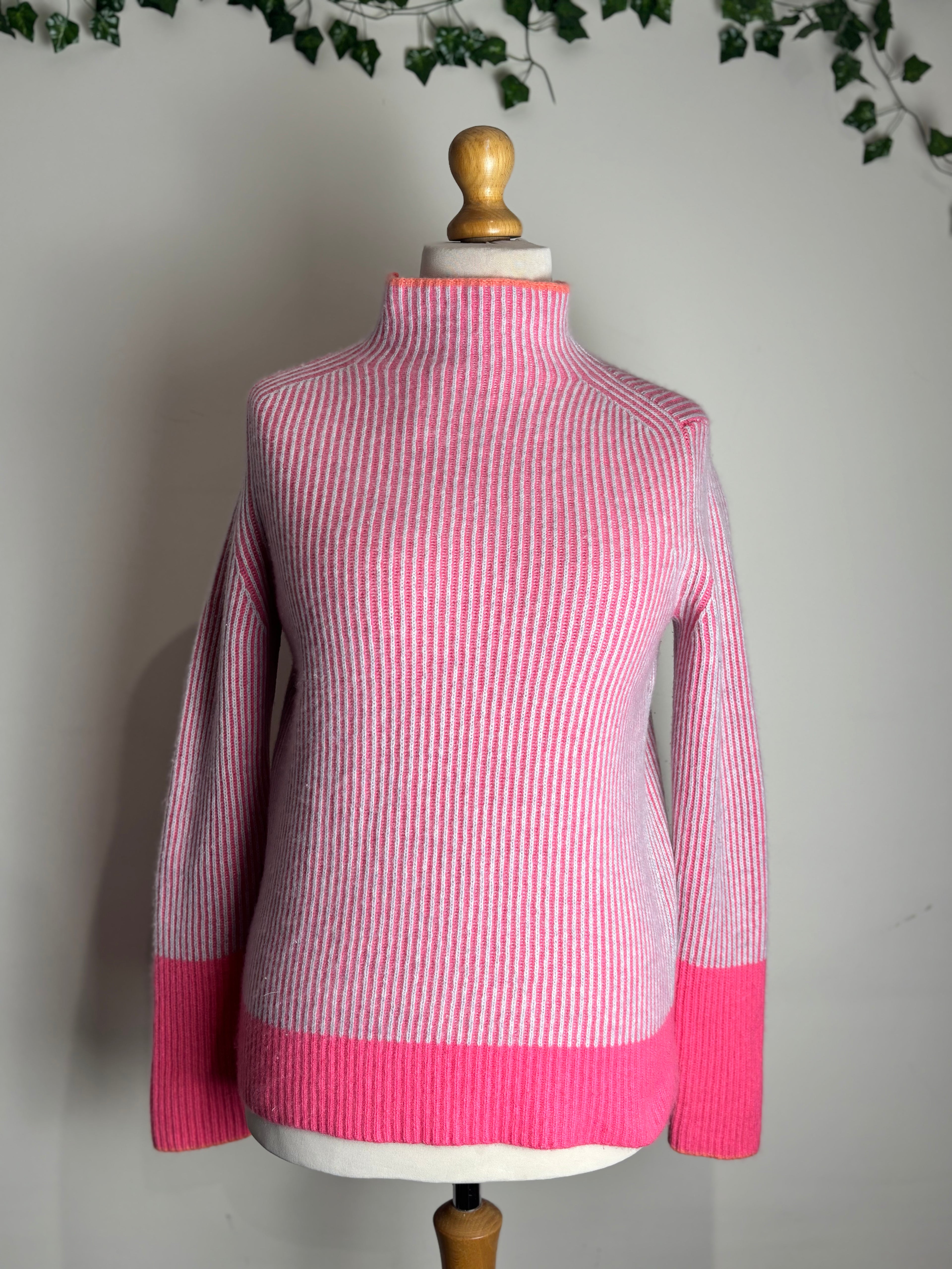 Kinross Pleated Coral Funnel Knit