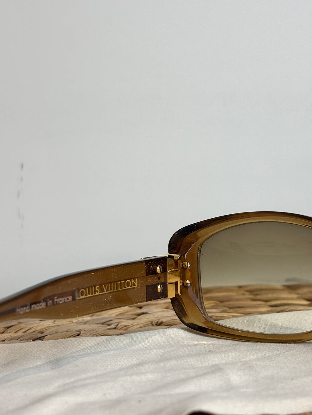 Louis Vuitton Gold Speckling Acetate Frame Soupçon GM Sunglasses