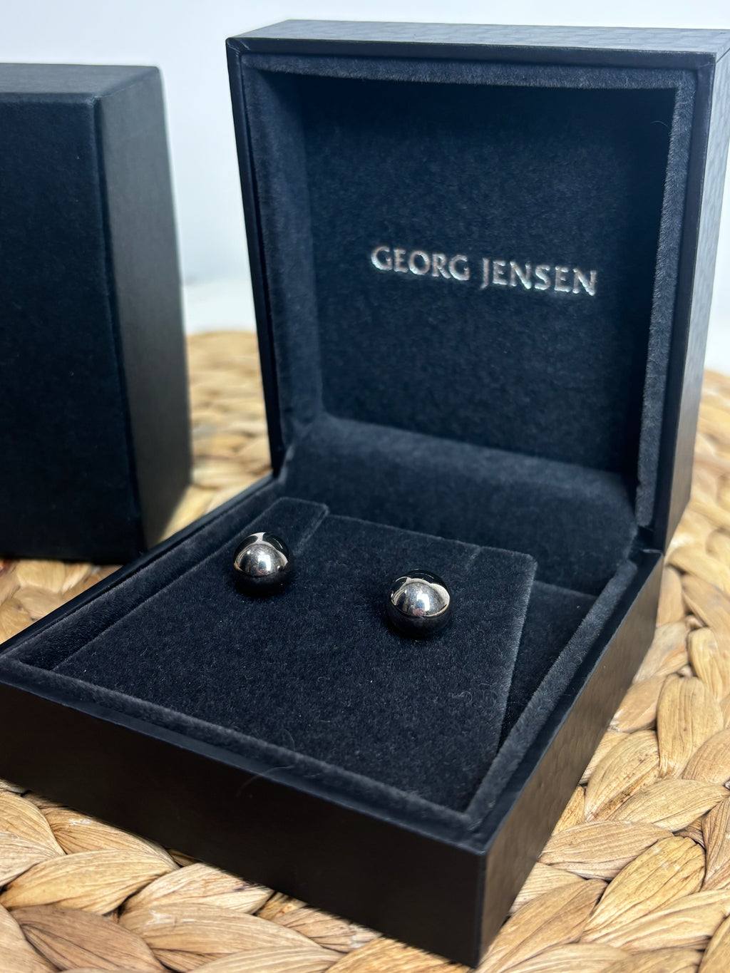 Georg Jensen Sterling Silver 8mm Ball Stud Earrings