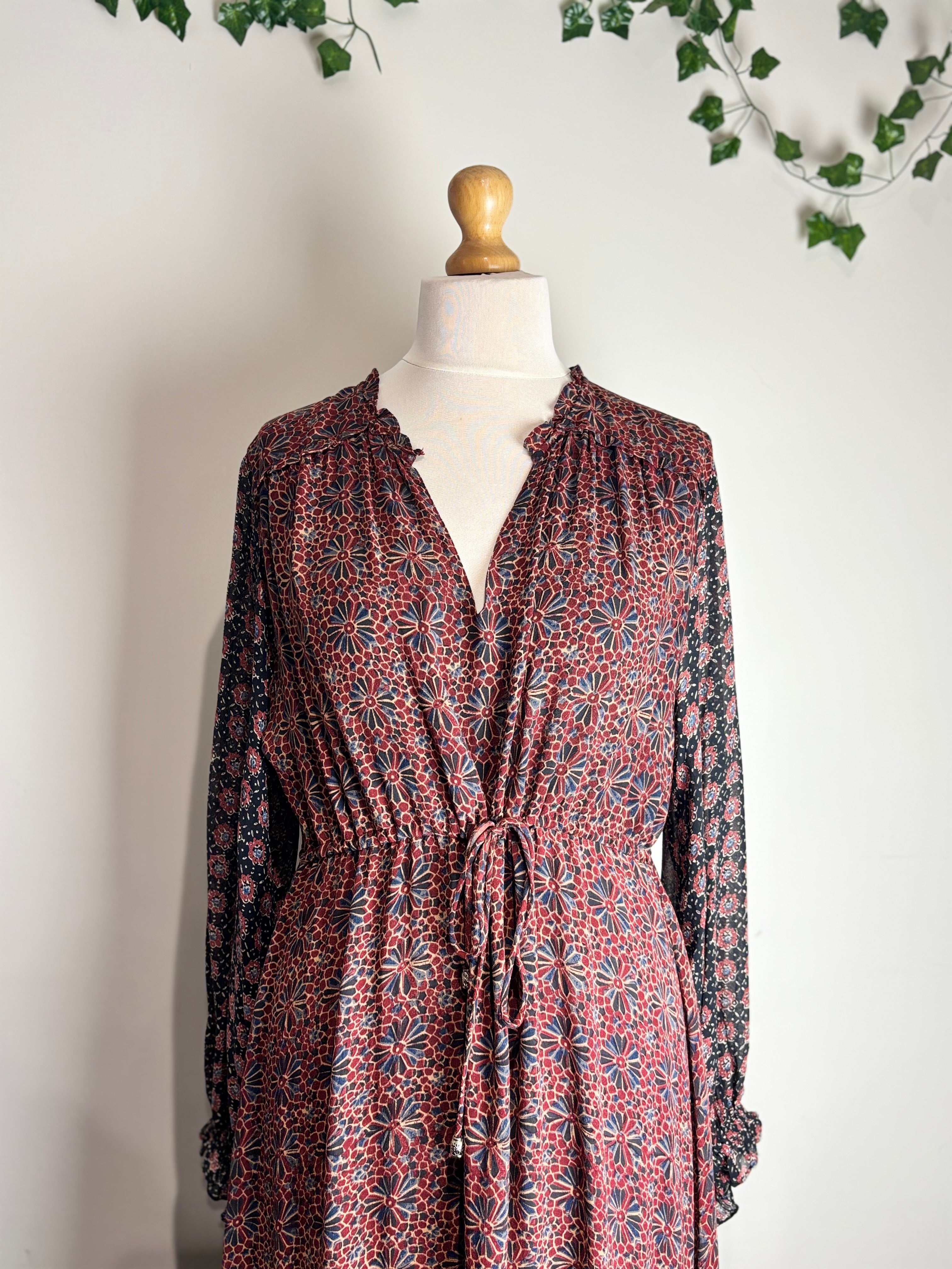 Brora Silk Patchwork Maxi Dress