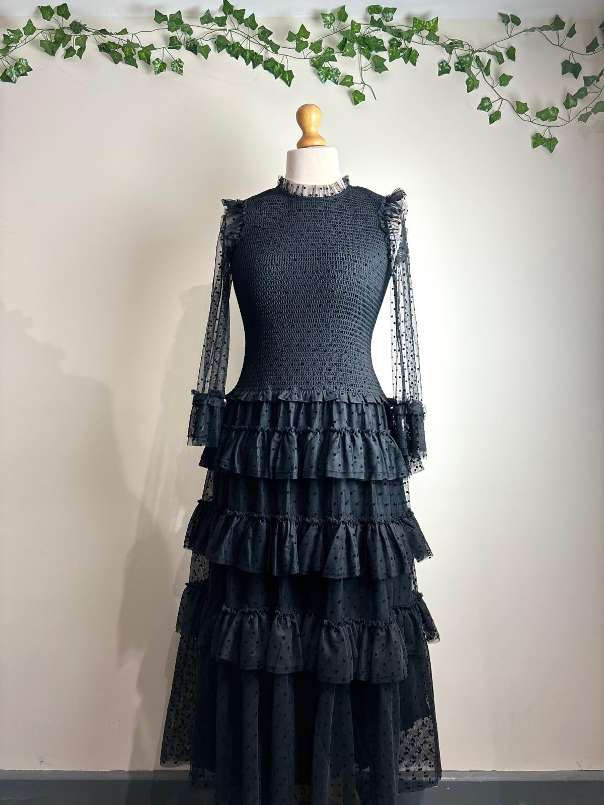 ME+EM Polka Dot Tulle Maxi dress