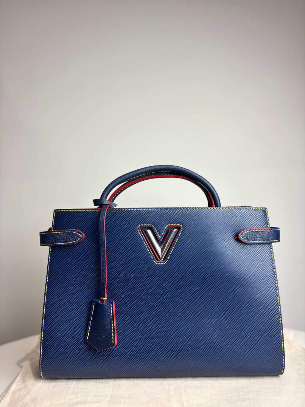 Louis Vuitton Navy Epi Twist Tote
