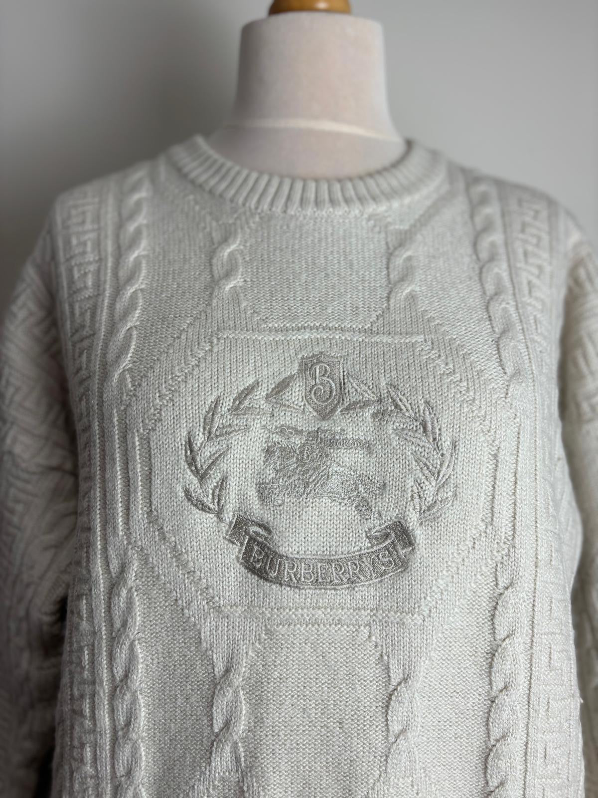 Burberrys of London (Vintage) Ivory Wool Sweater
