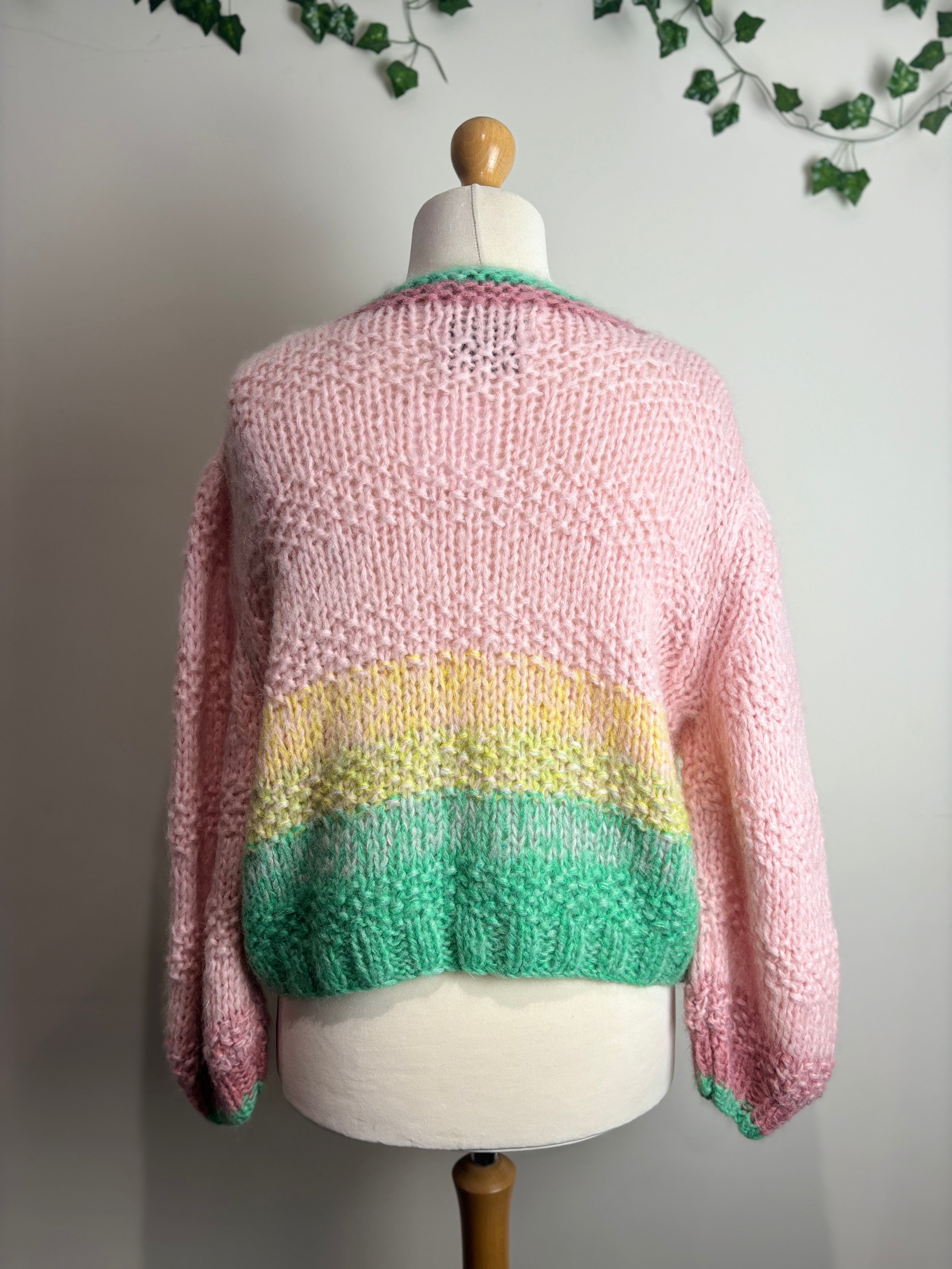 Dawn x Dare Gabi Baby Pink Cardigan