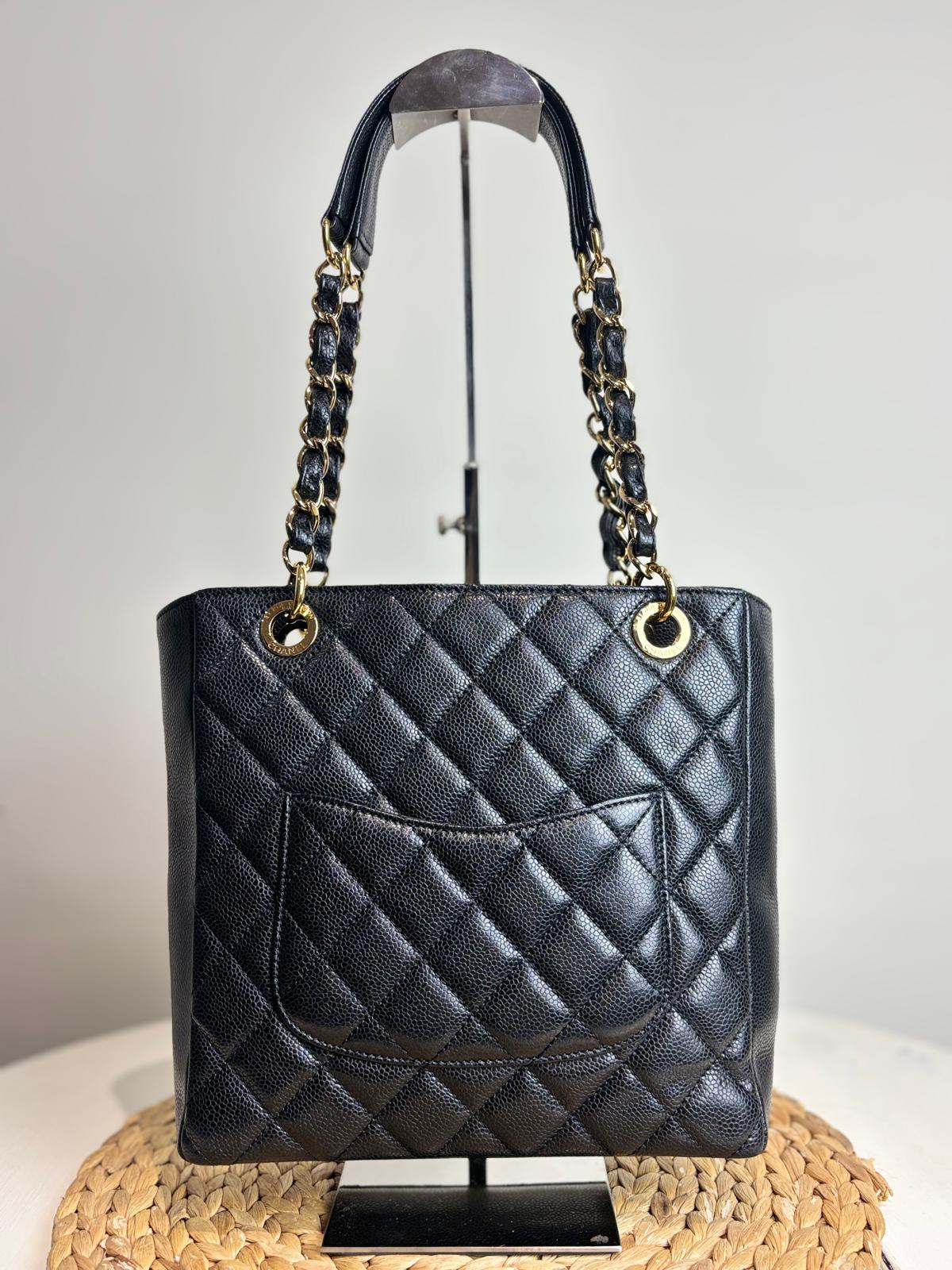 Chanel Classic Quilted Petite Shopping Tote