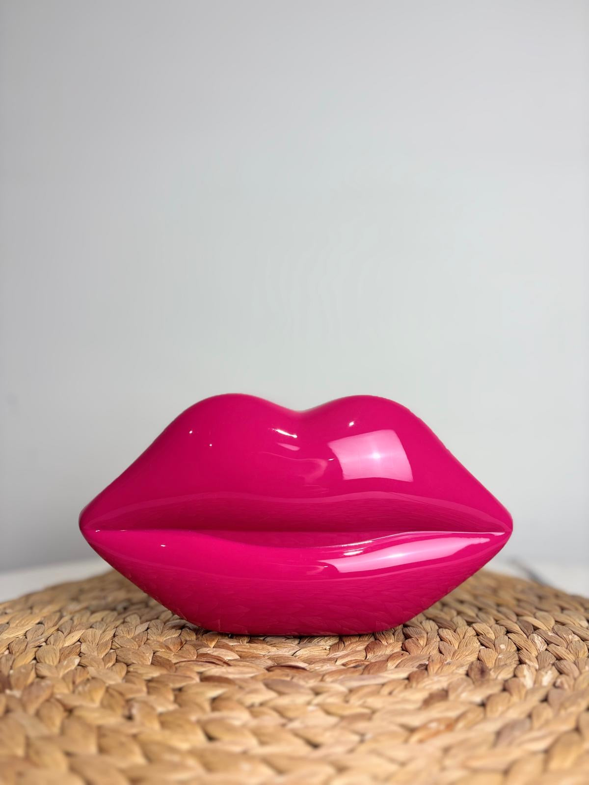 Lulu Guinness Pink Lips Clutch