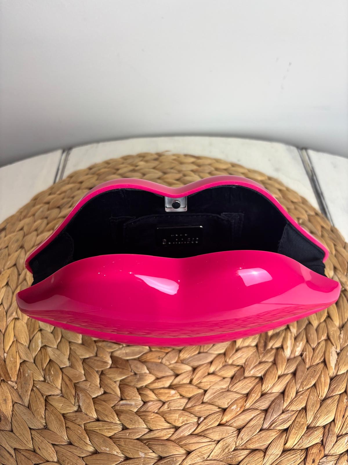 Lulu Guinness Pink Lips Clutch