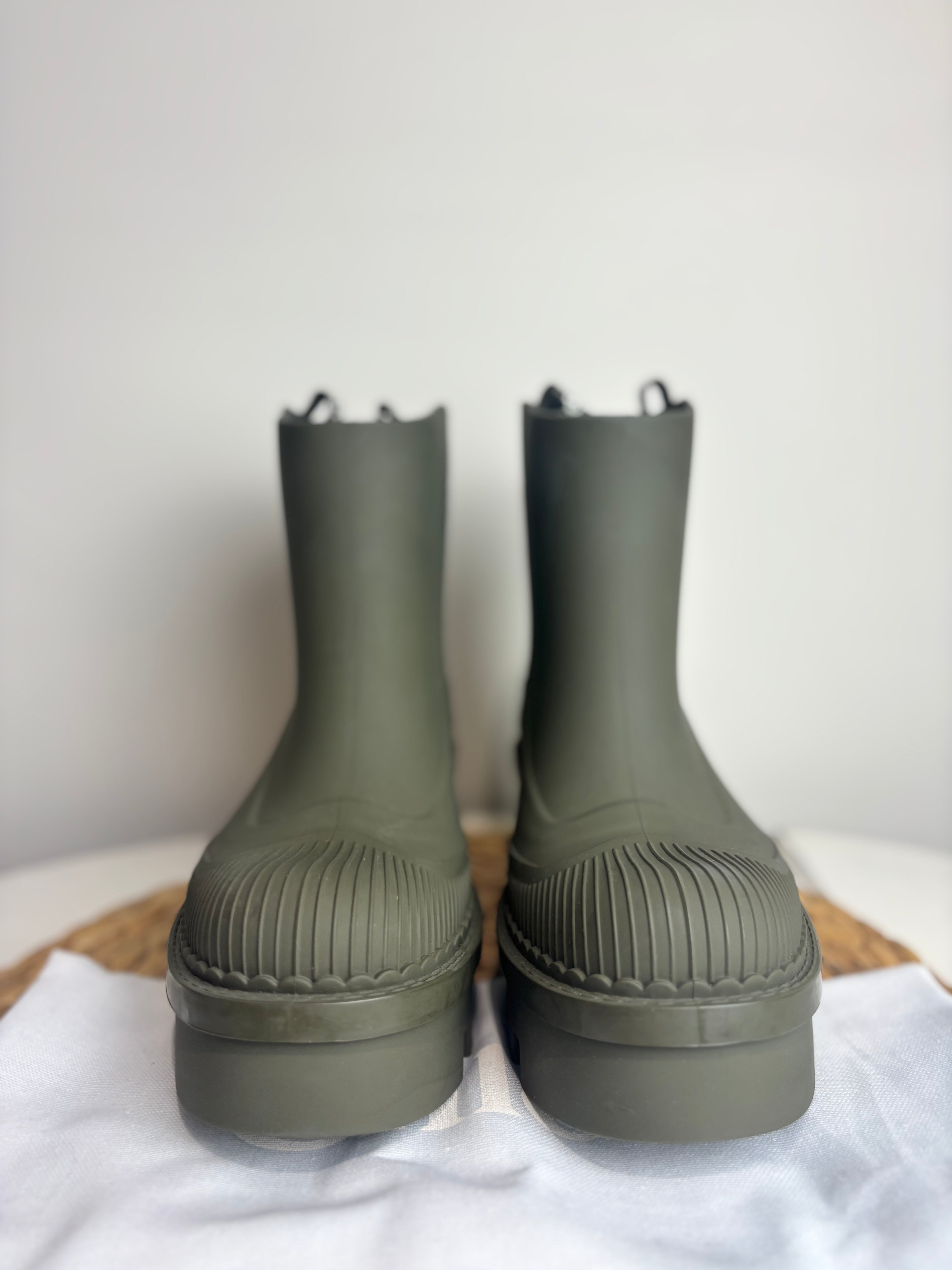 Chloé Raina Olive Rain Boots