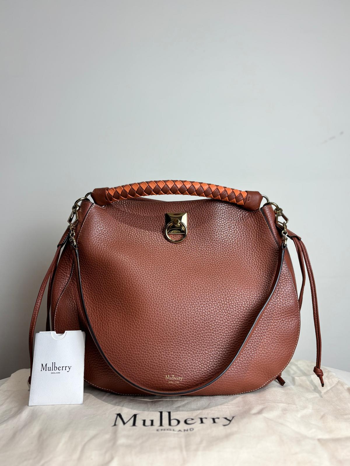 Mulberry Oak Iris Hobo Handbag