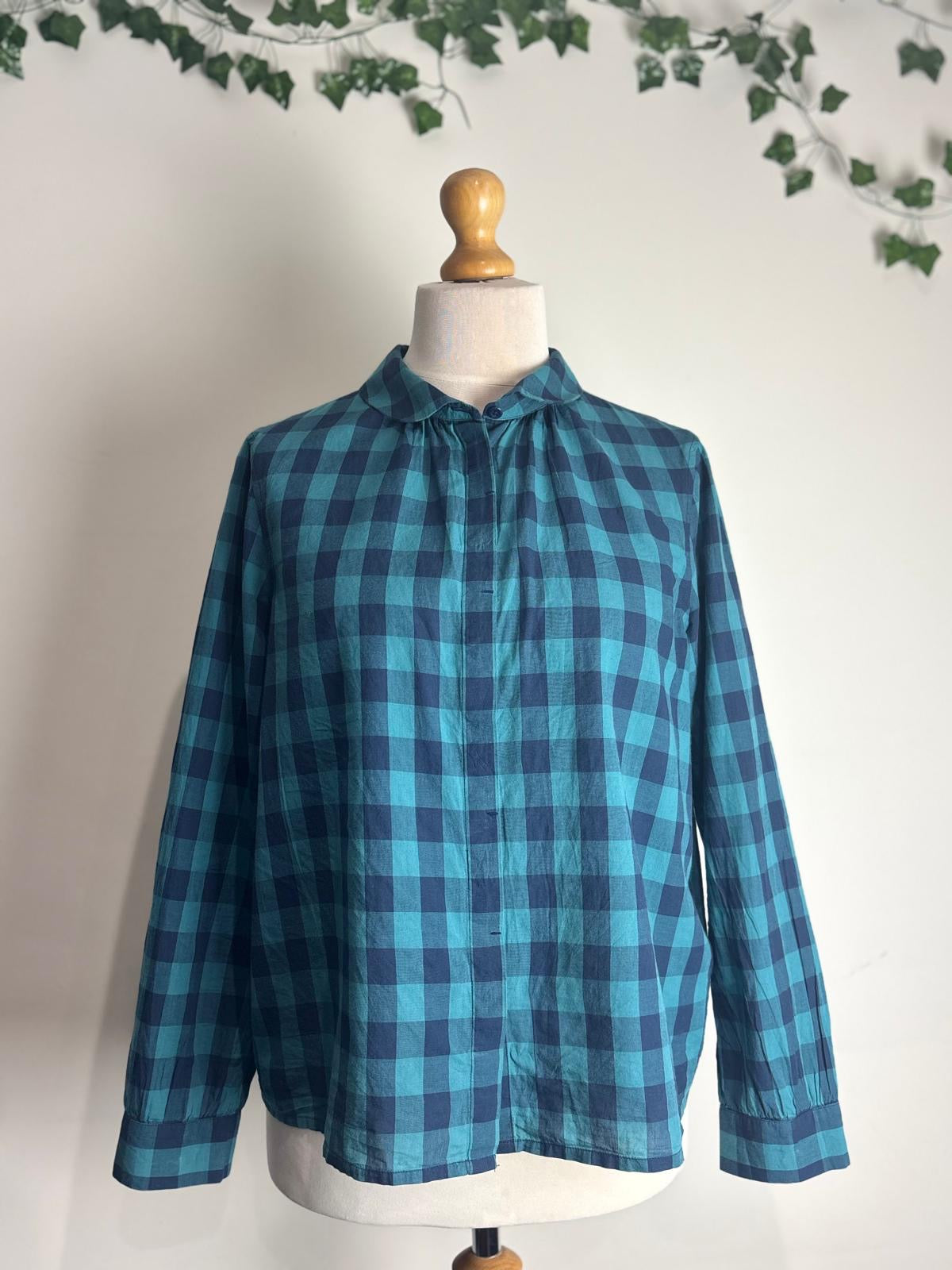 Toast Check Blouse