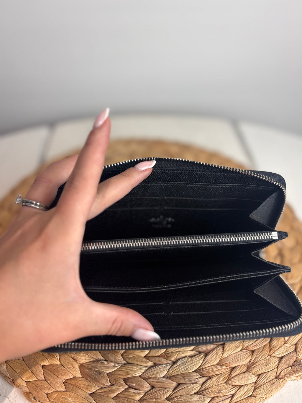 Louis Vuitton Zippy Wallet (Black Epi Leather)