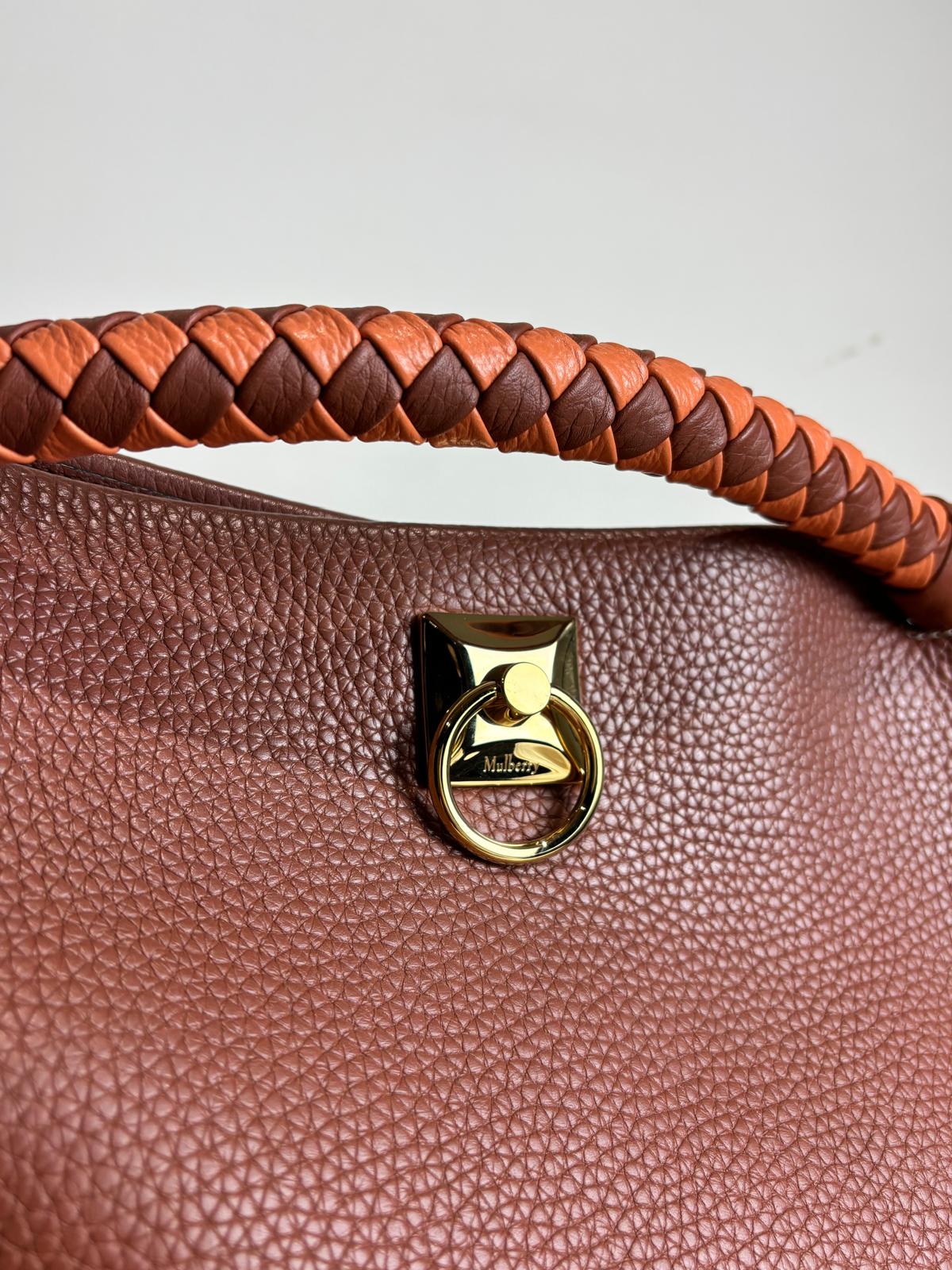 Mulberry Oak Iris Hobo Handbag