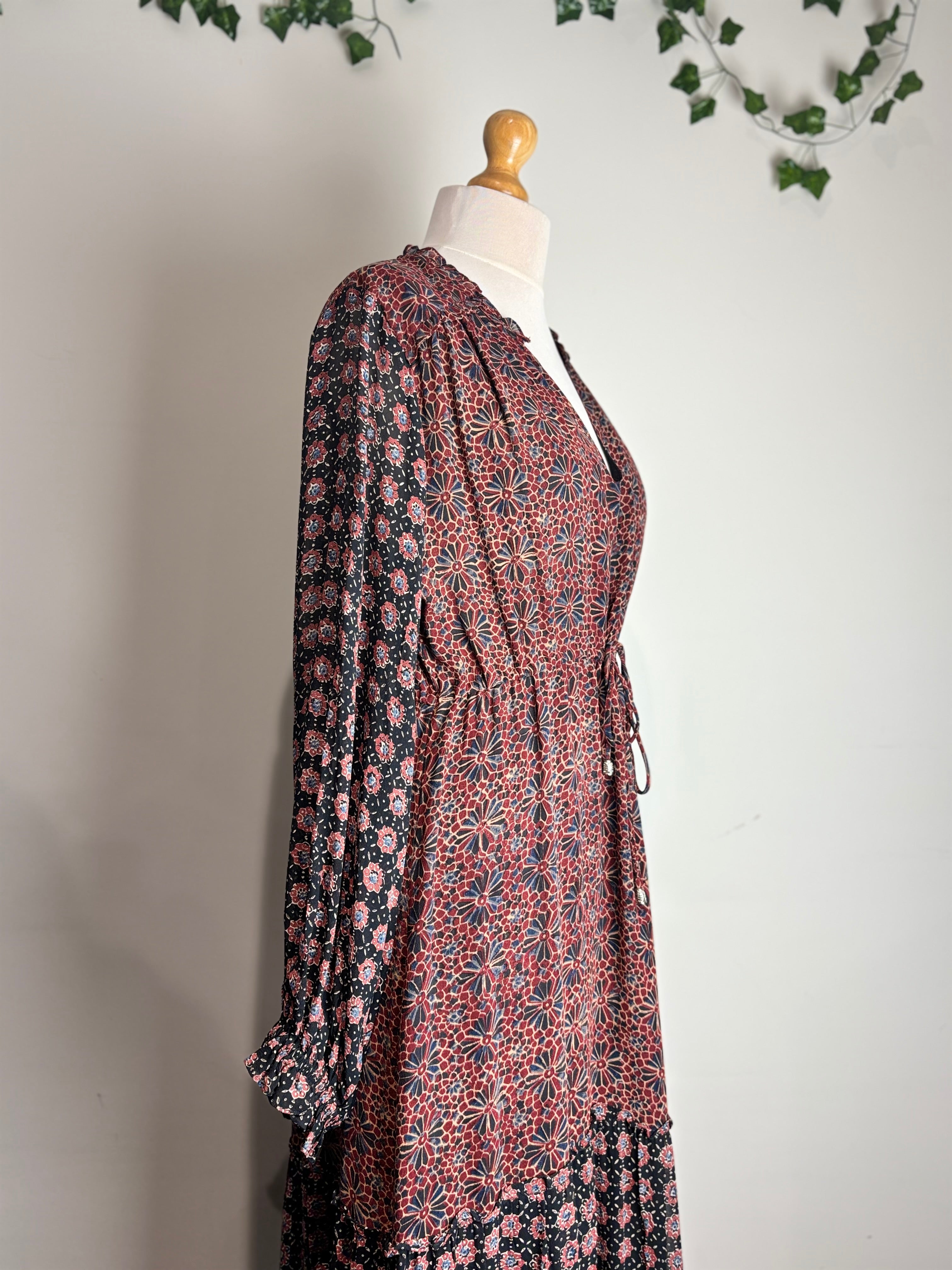 Brora Silk Patchwork Maxi Dress