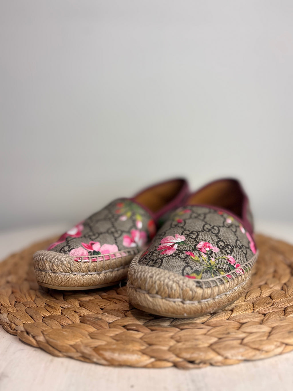 GUCCI Supreme Bloom Canvas Espadrille