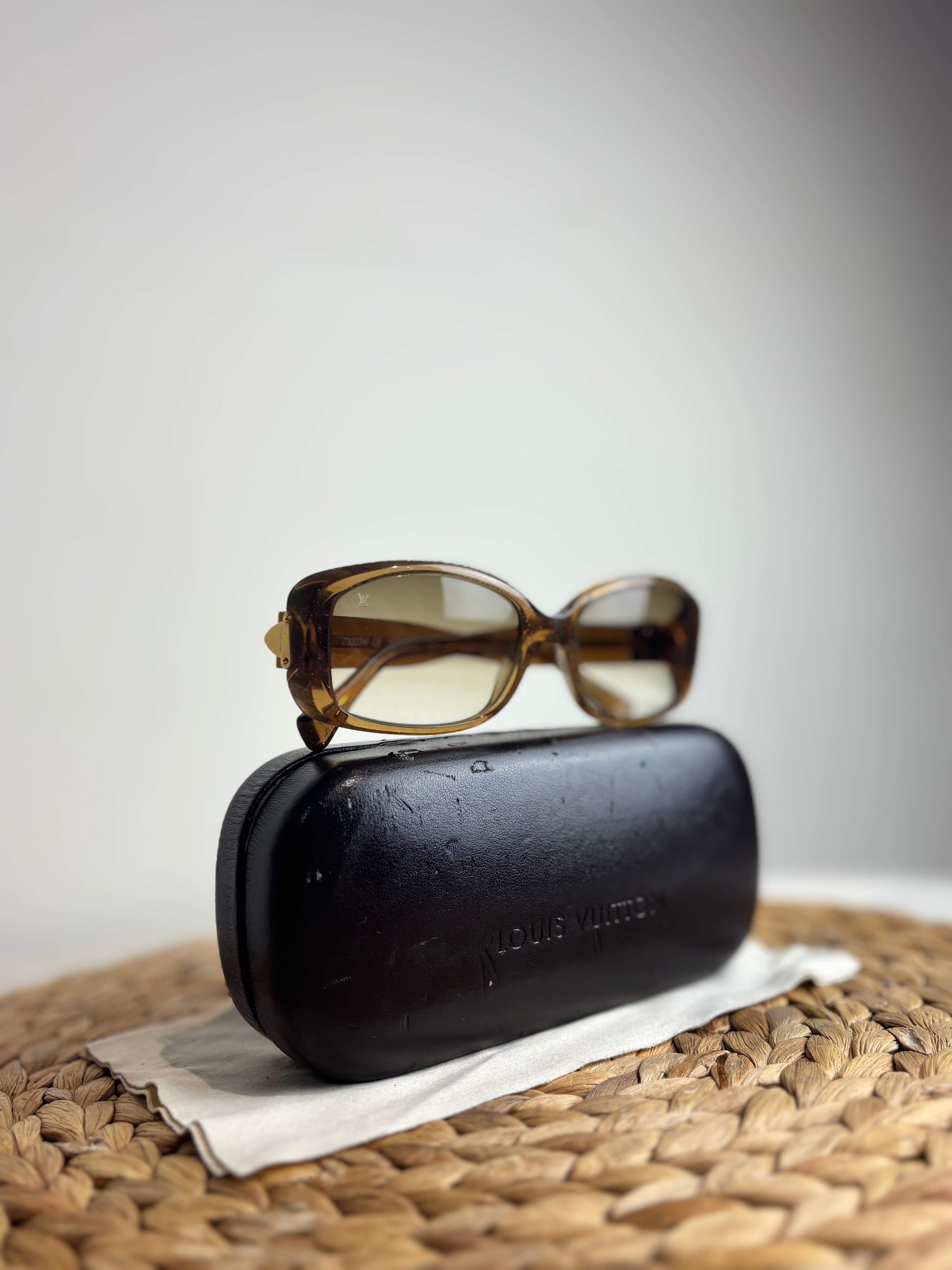 Louis Vuitton Gold Speckling Acetate Frame Soupçon GM Sunglasses