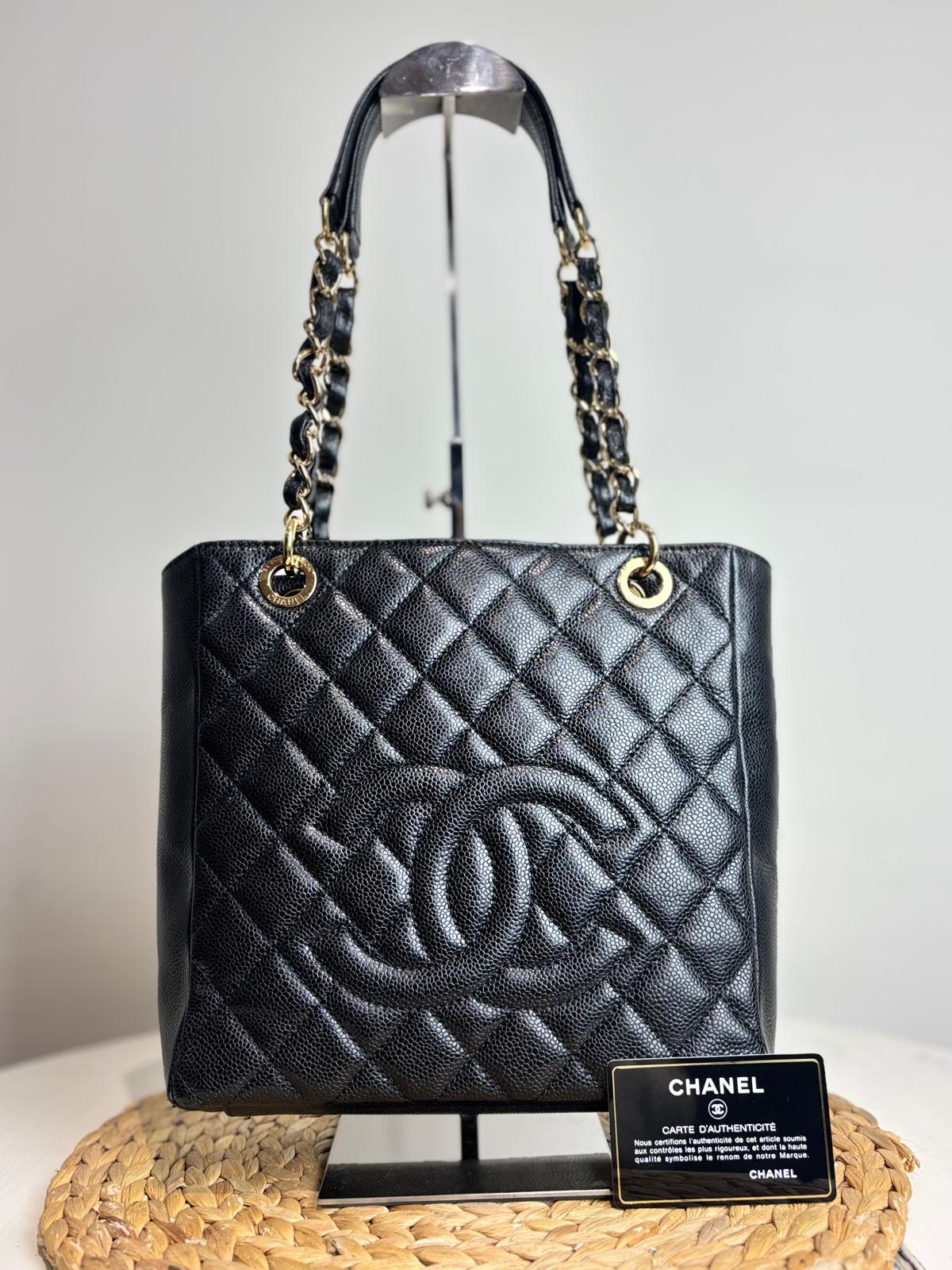 Chanel Classic Quilted Petite Shopping Tote