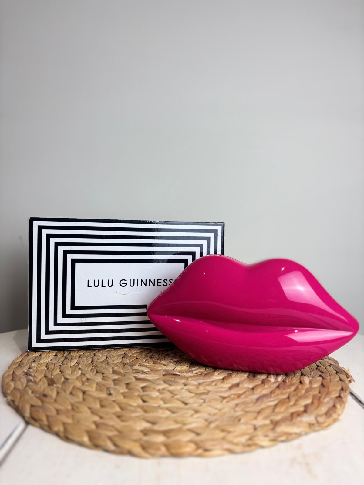 Lulu Guinness Pink Lips Clutch