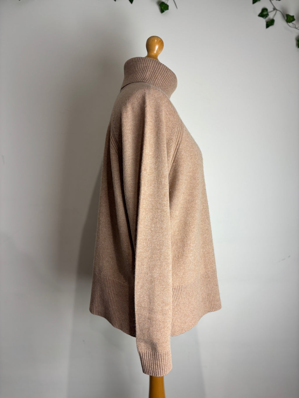 Whistles Oatmeal Cashmere Rollneck