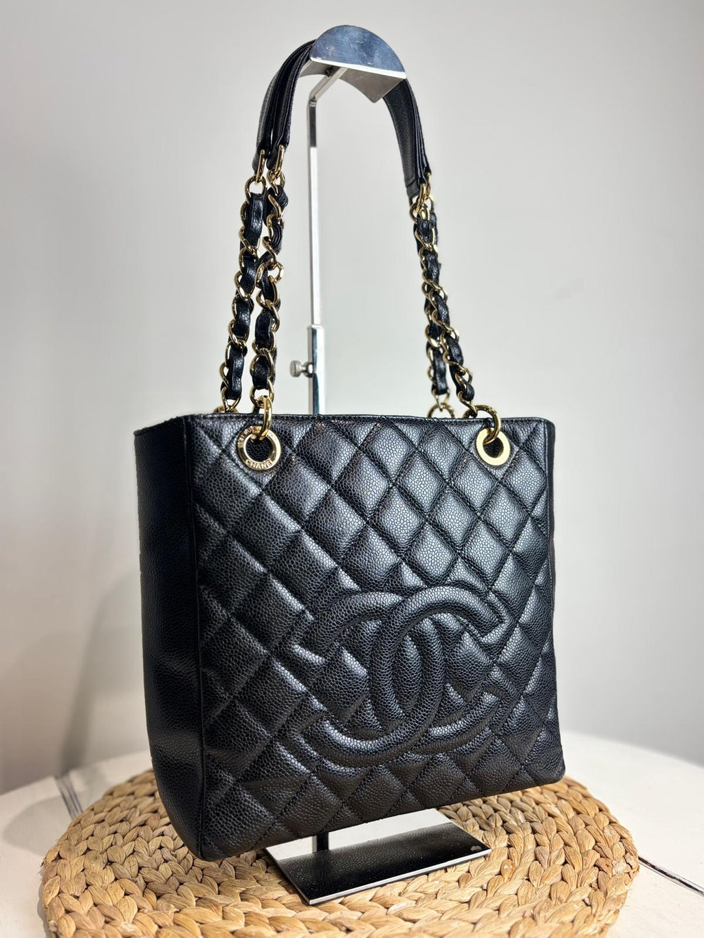 Chanel Classic Quilted Petite Shopping Tote