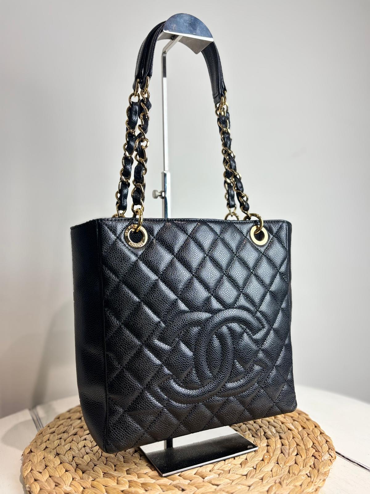 Chanel Classic Quilted Petite Shopping Tote