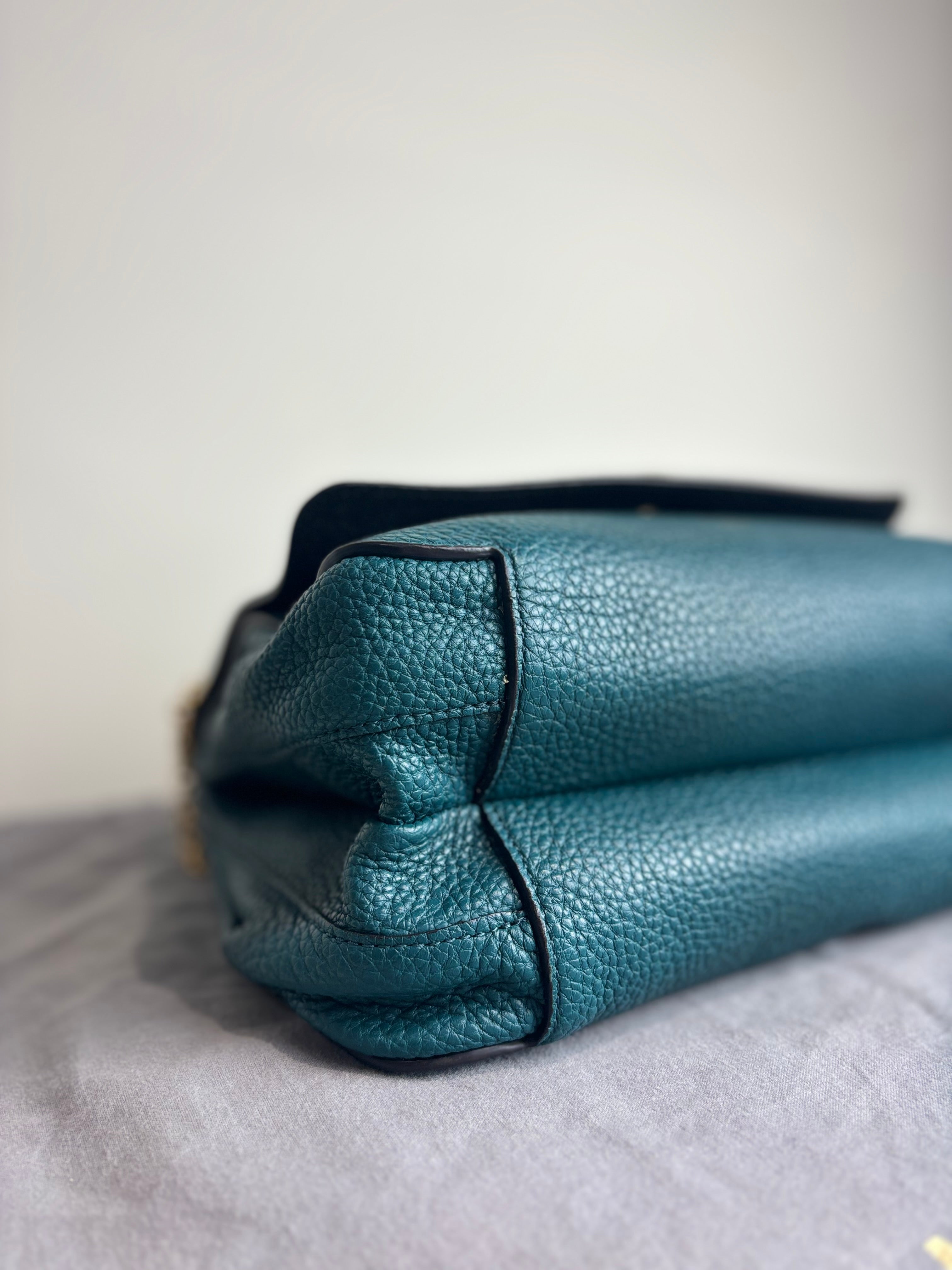 Mulberry Marloes Satchel in Imperial Blue Classic Grainy Calf