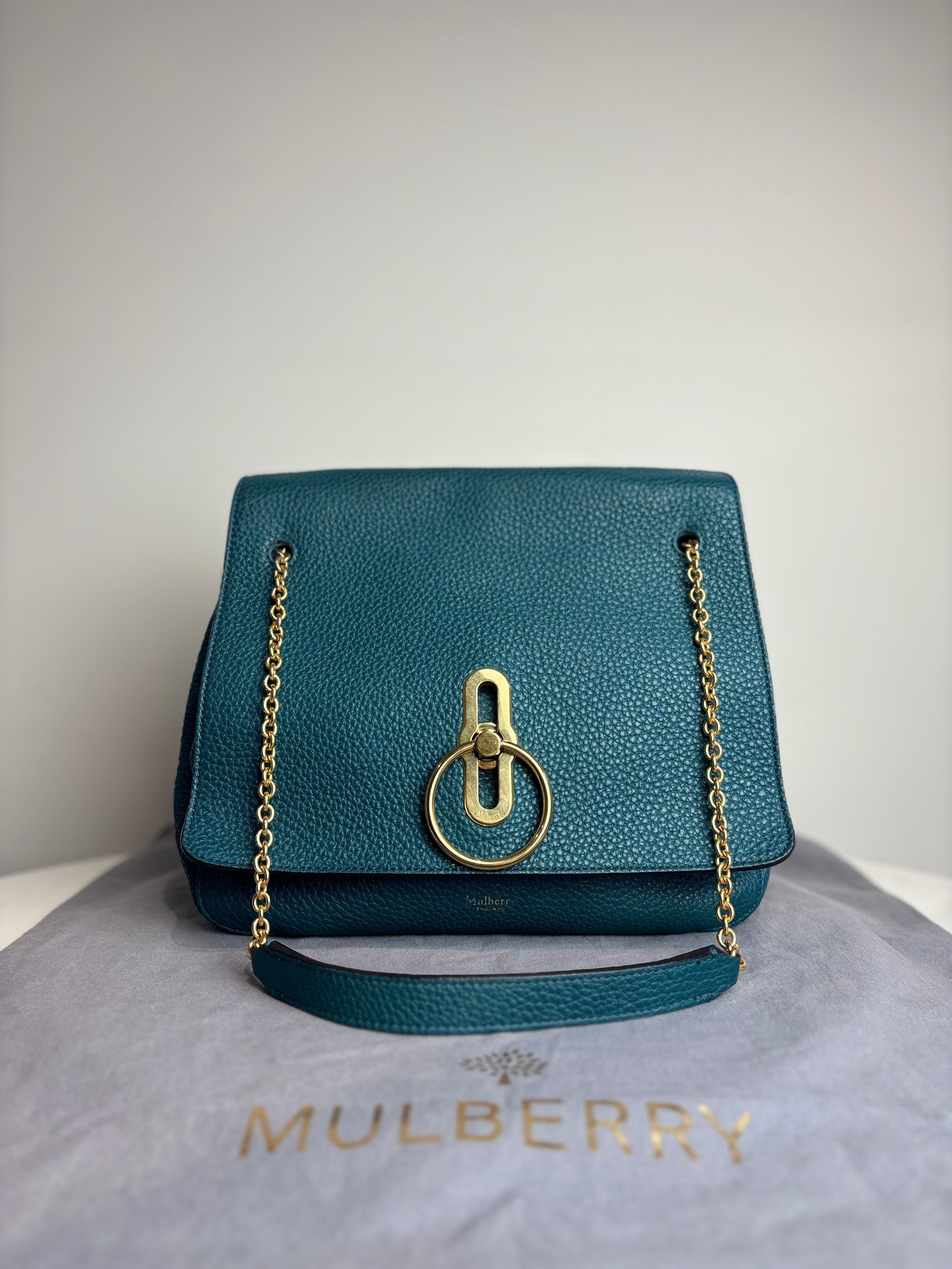 Mulberry Marloes Satchel in Imperial Blue Classic Grainy Calf