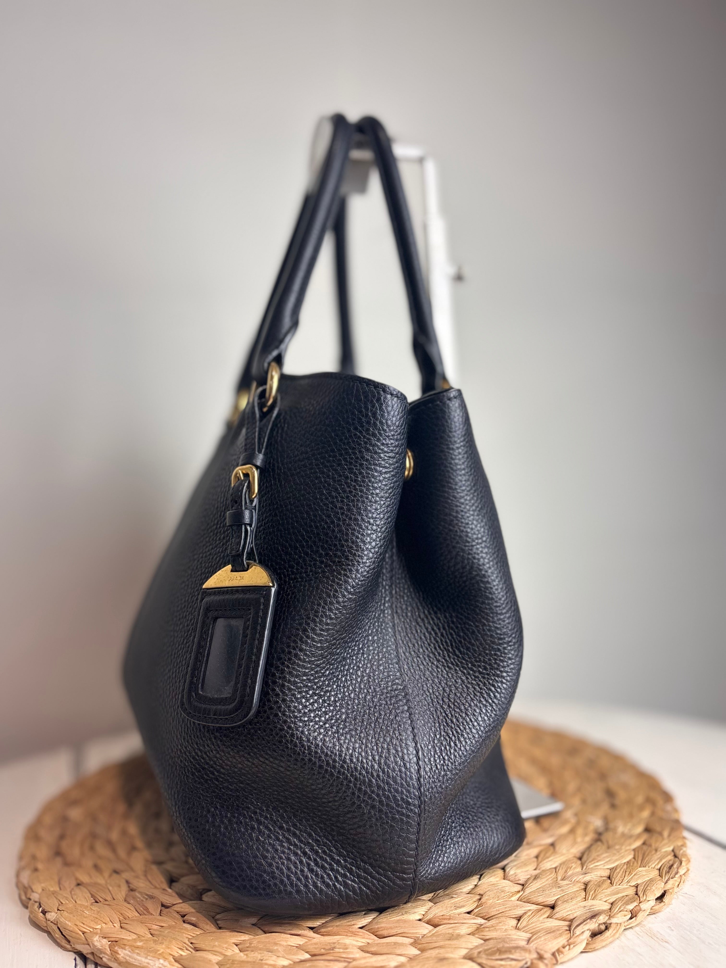 Prada Phenix Vitello Leather Two-Way Tote