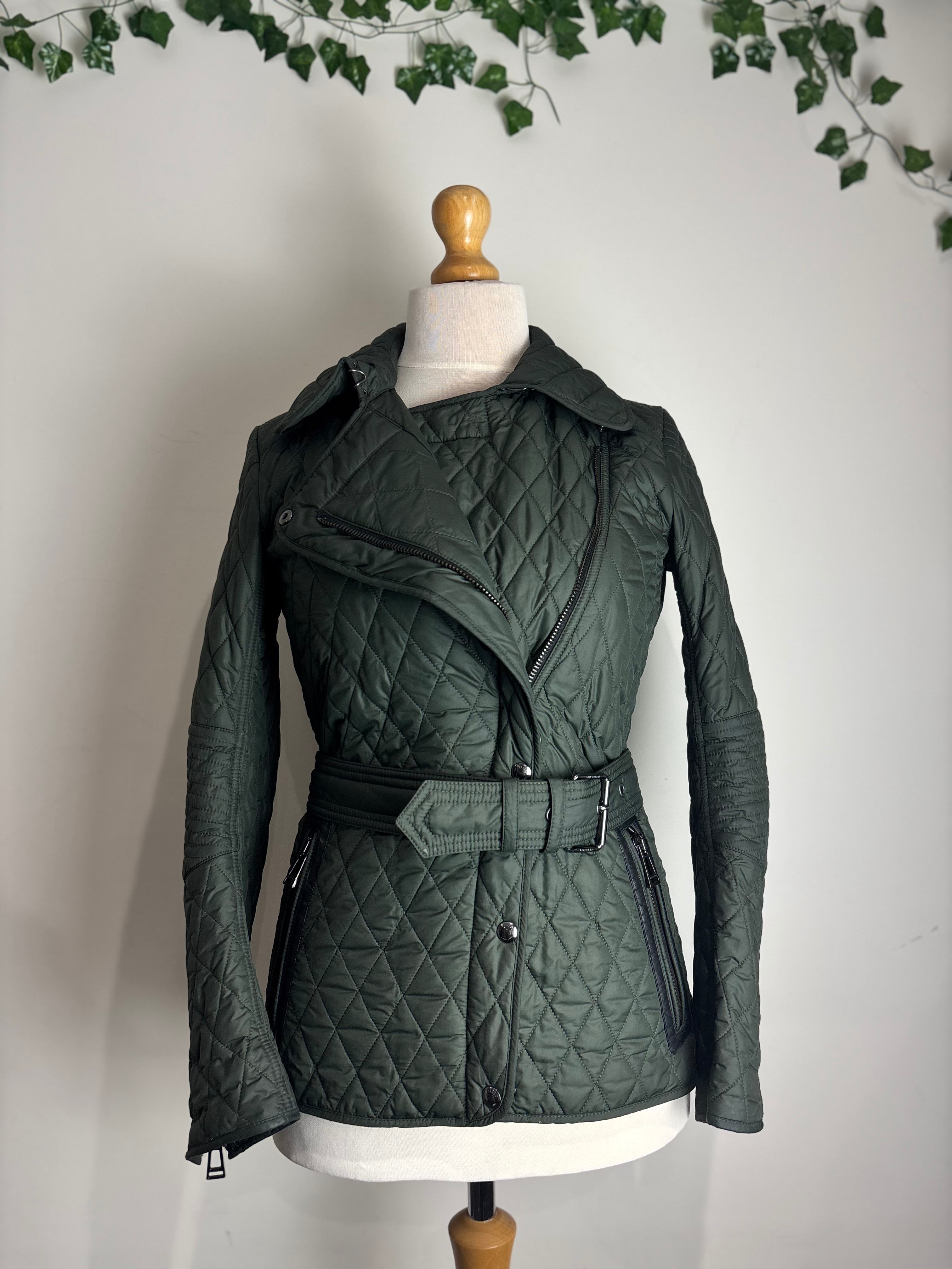 Belstaff Olive Green Quilted Jacket