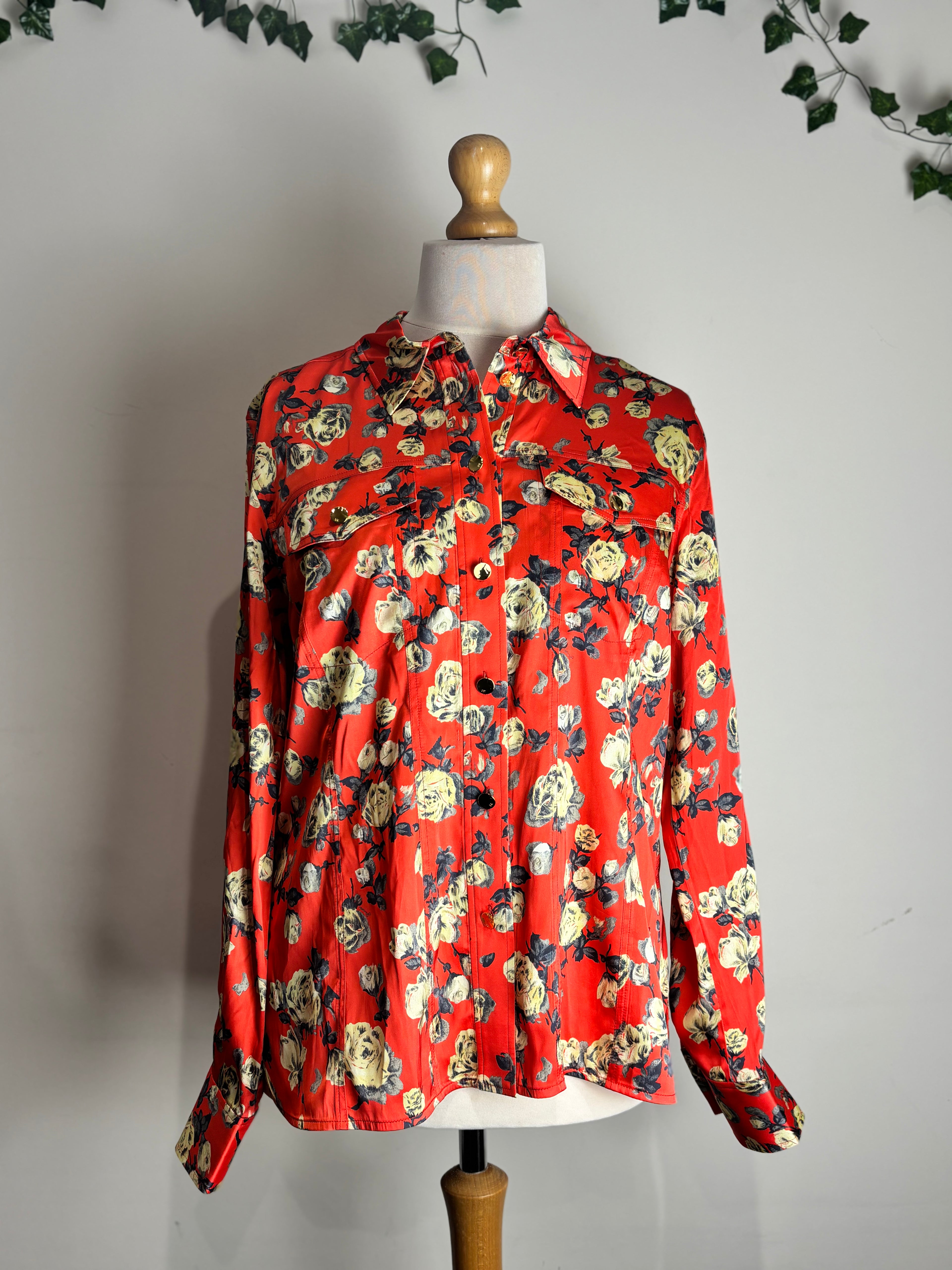 GANNI floral blouse