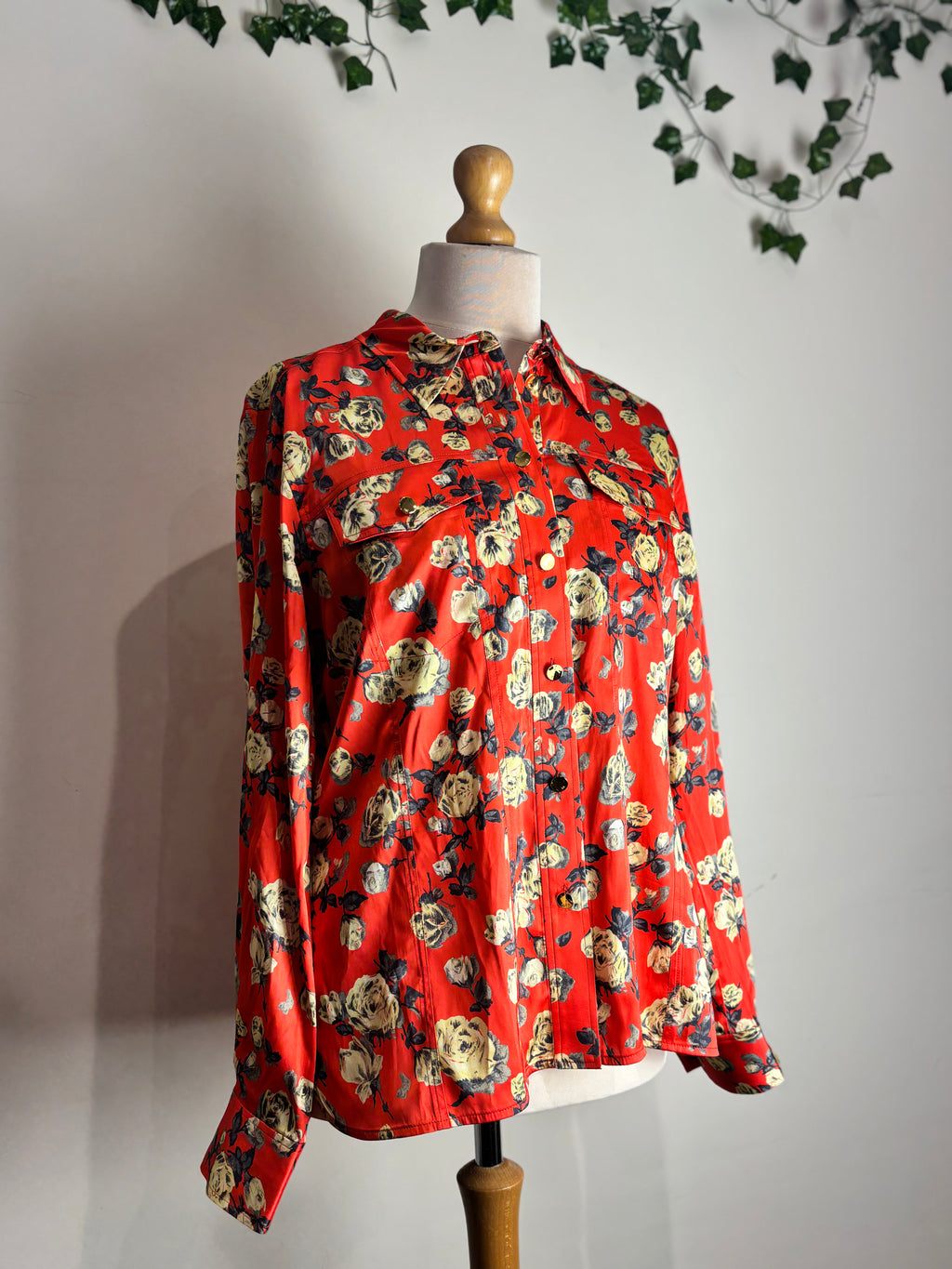GANNI floral blouse