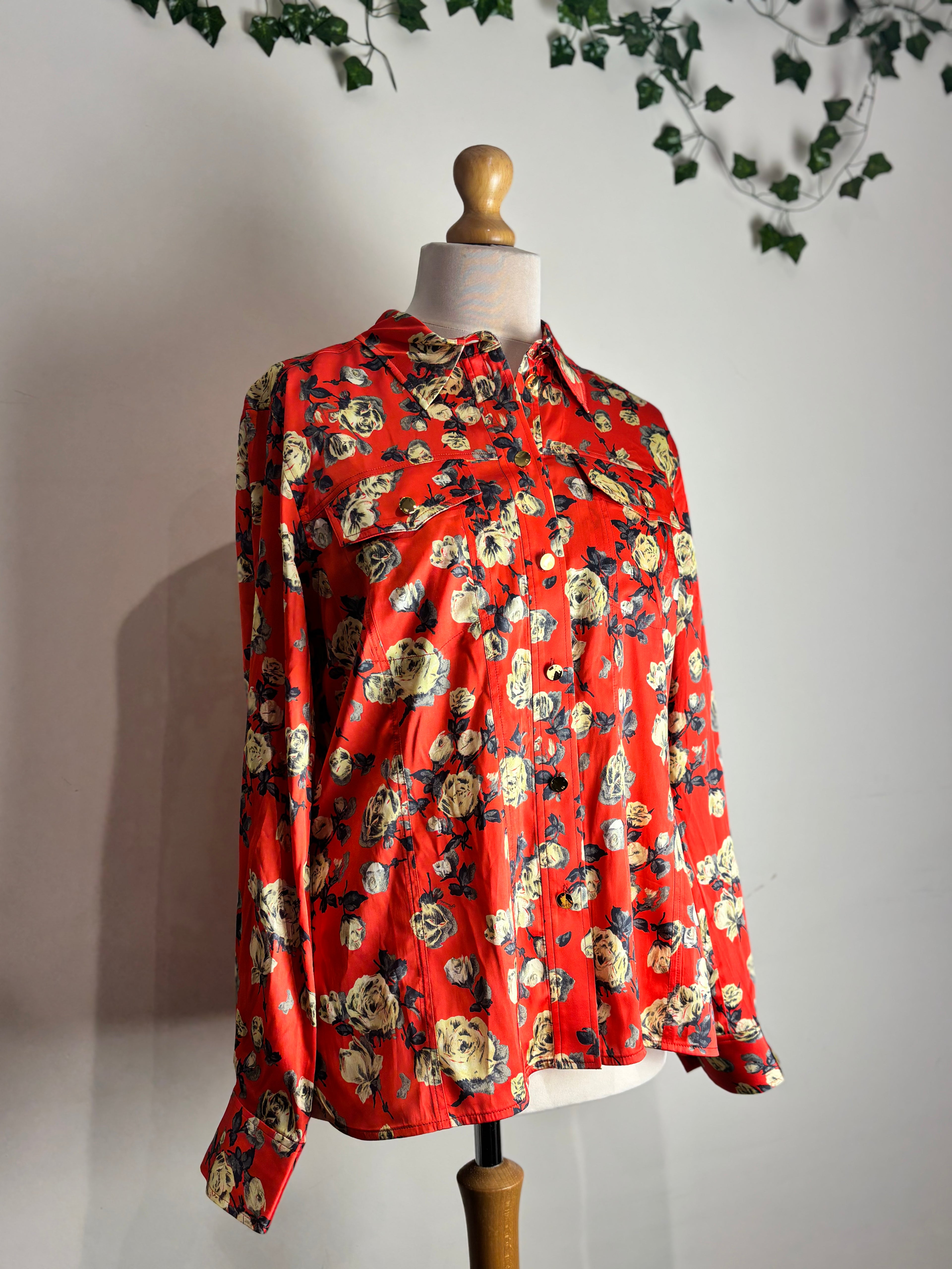 GANNI floral blouse