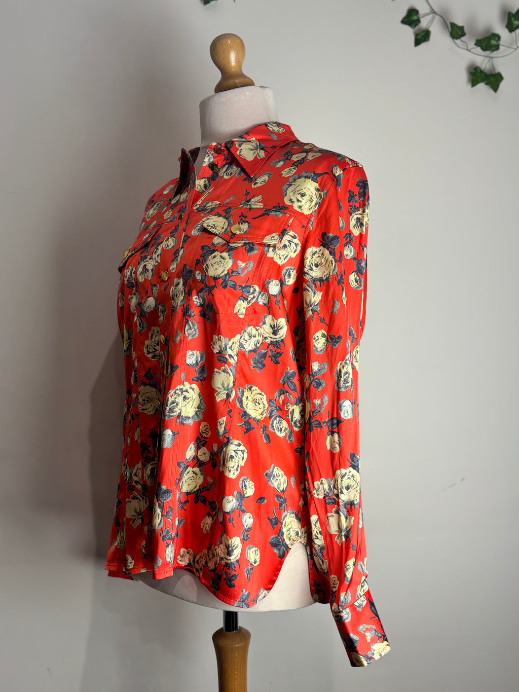 GANNI floral blouse