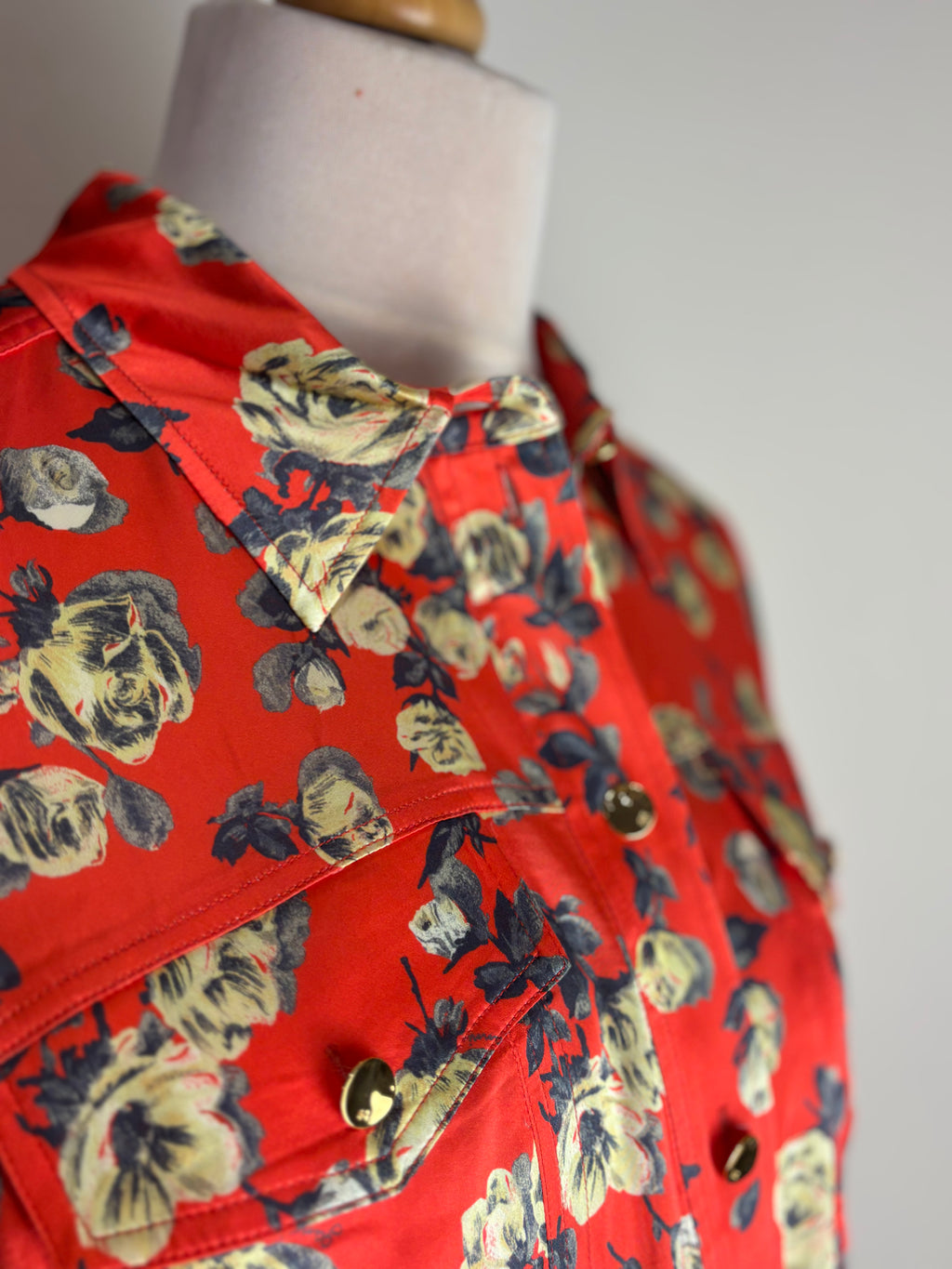 GANNI floral blouse