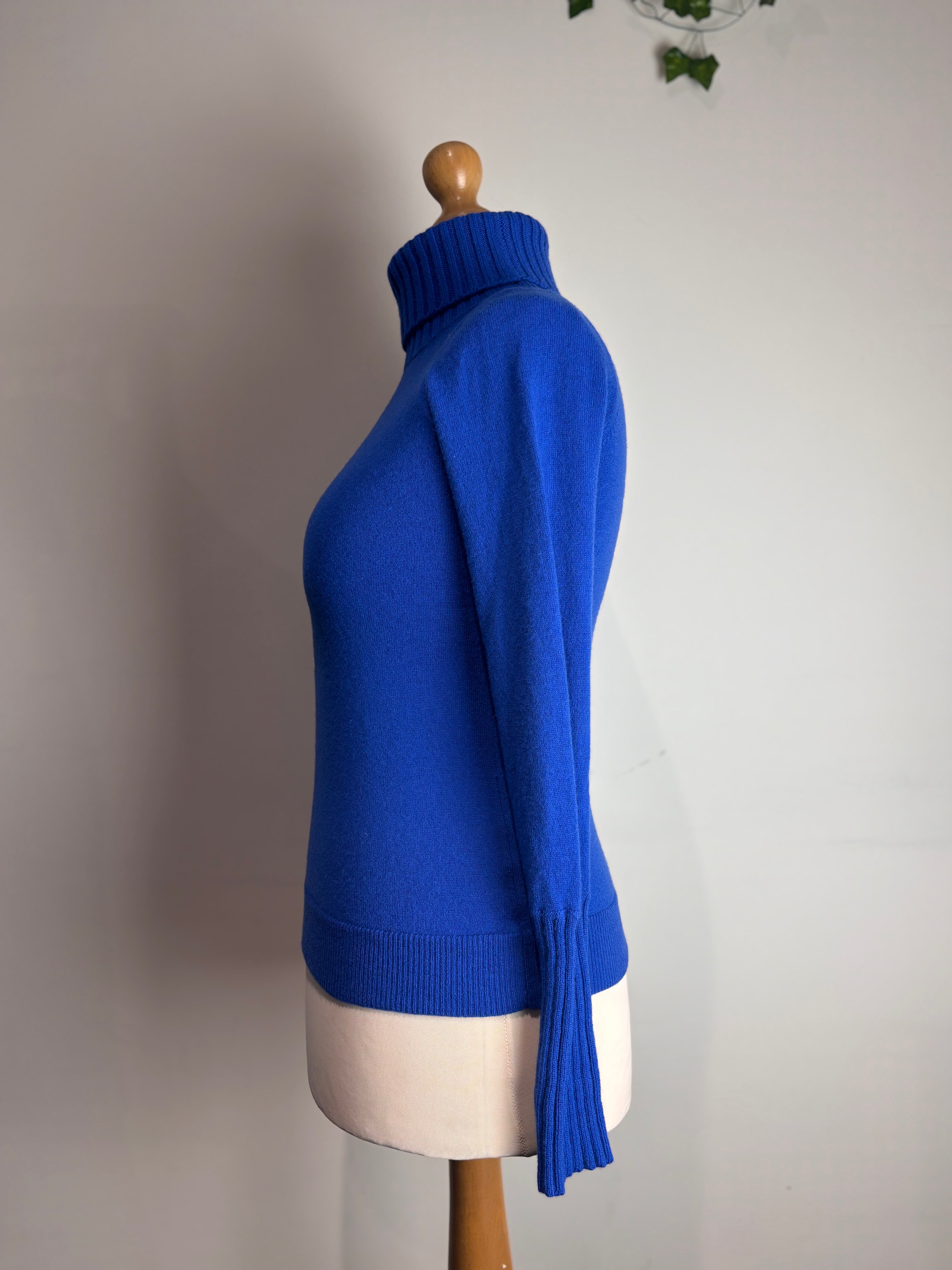 ME+EM Cobalt Cashmere & Wool Knit