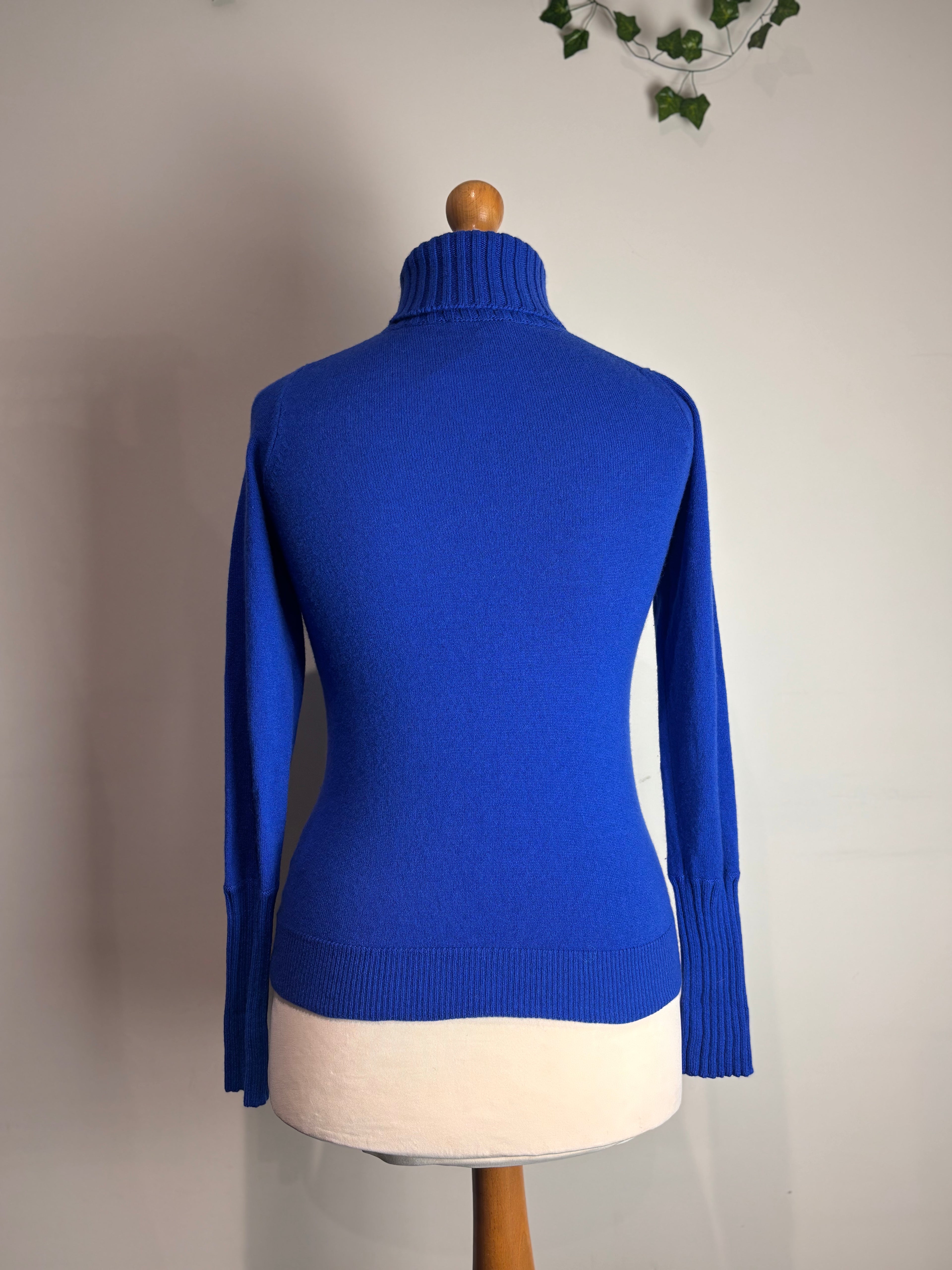 ME+EM Cobalt Cashmere & Wool Knit