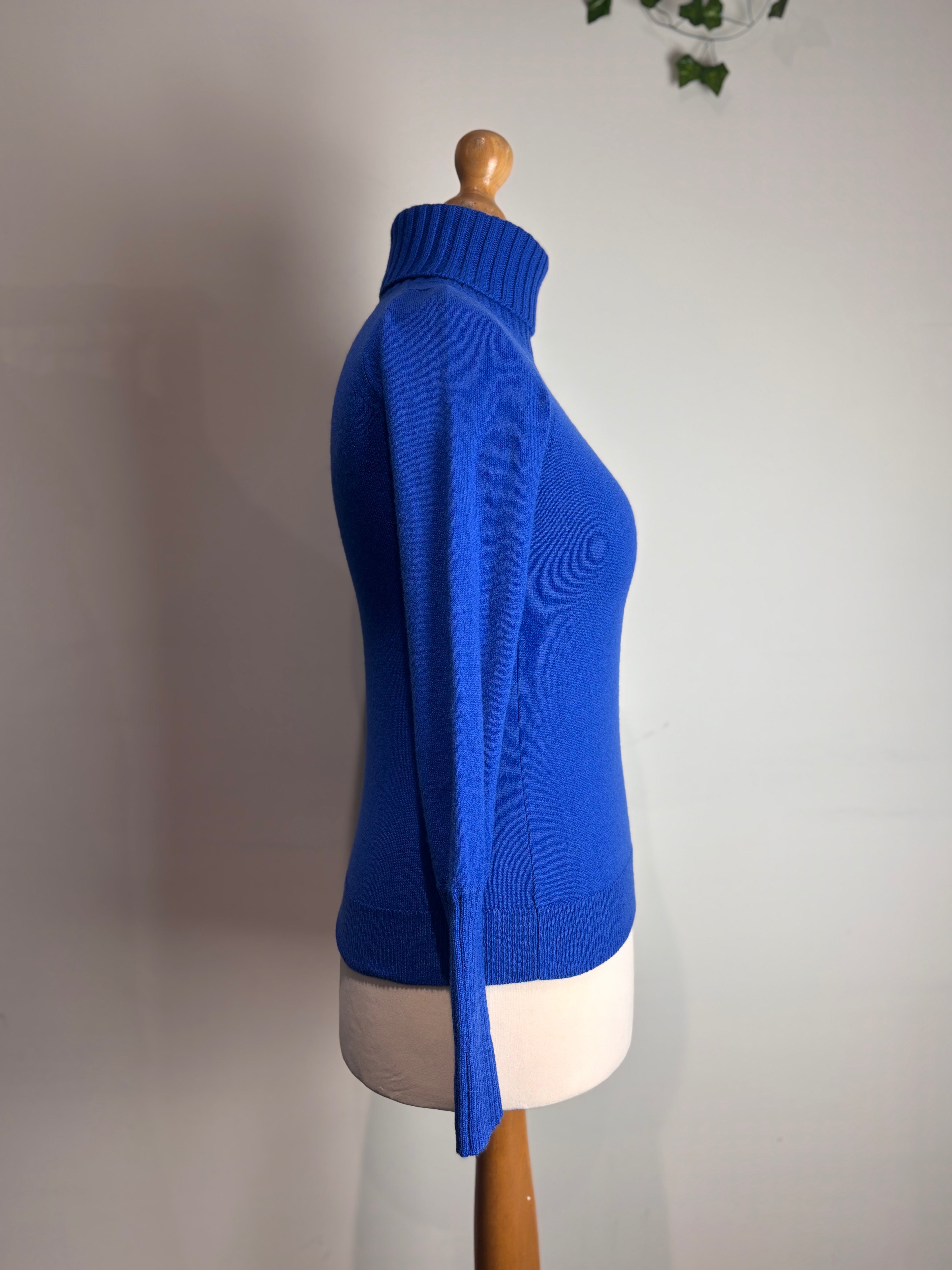 ME+EM Cobalt Cashmere & Wool Knit