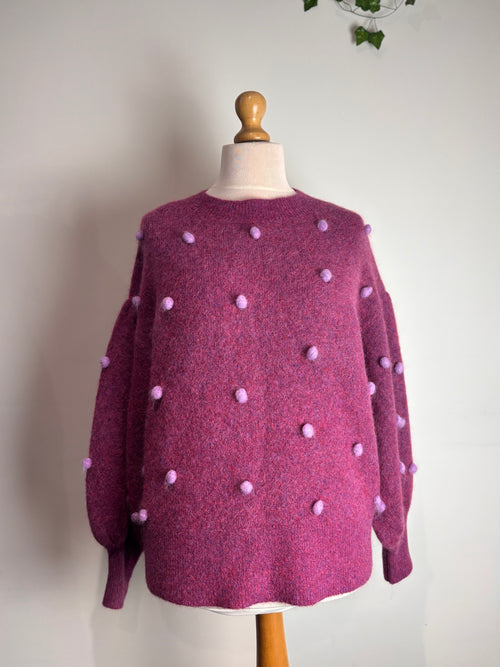 Alémais Elia Pom Pom Balloon Sweater
