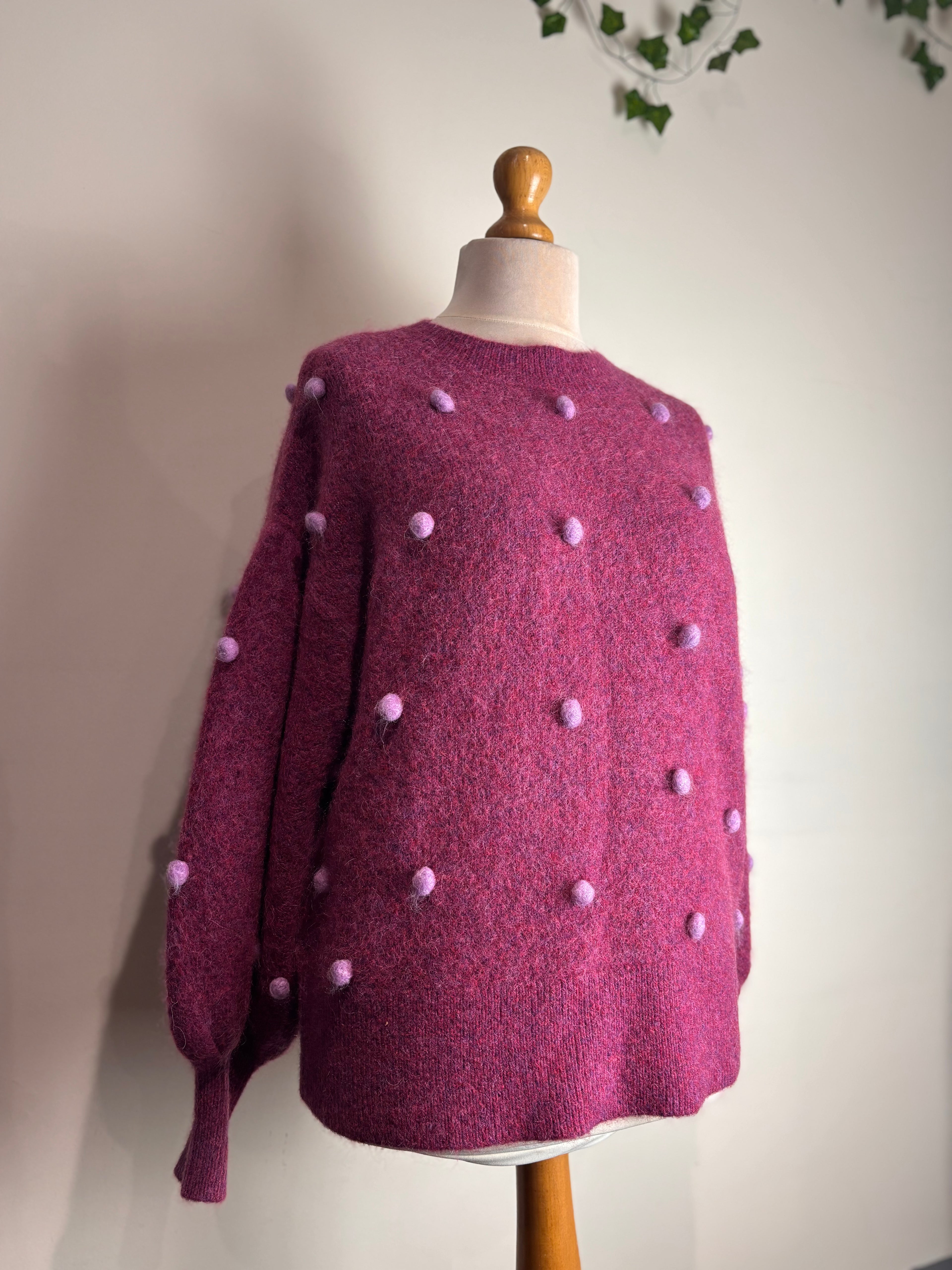 Alémais Elia Pom Pom Balloon Sweater