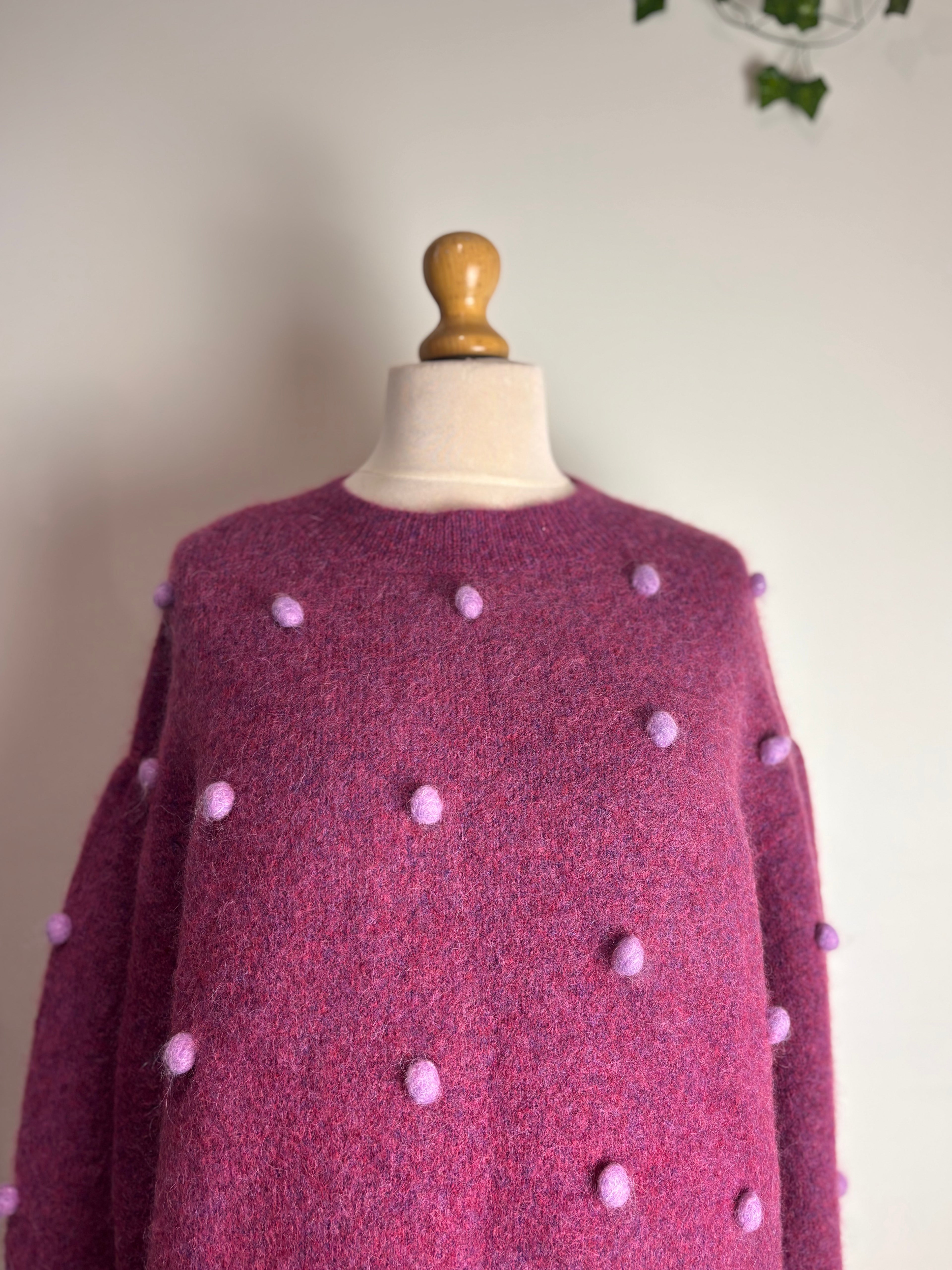 Alémais Elia Pom Pom Balloon Sweater