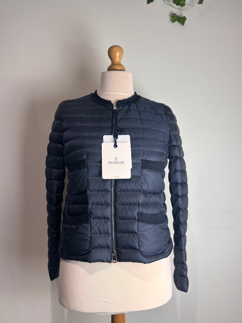Moncler Onyx Frill Navy Jacket (BNWT)