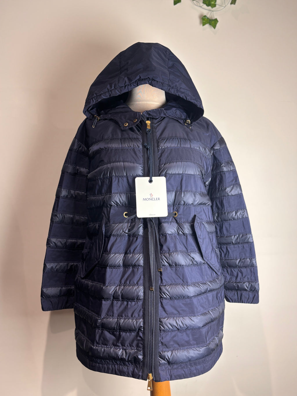 Moncler Scille Navy Hooded Parka (BNWT)